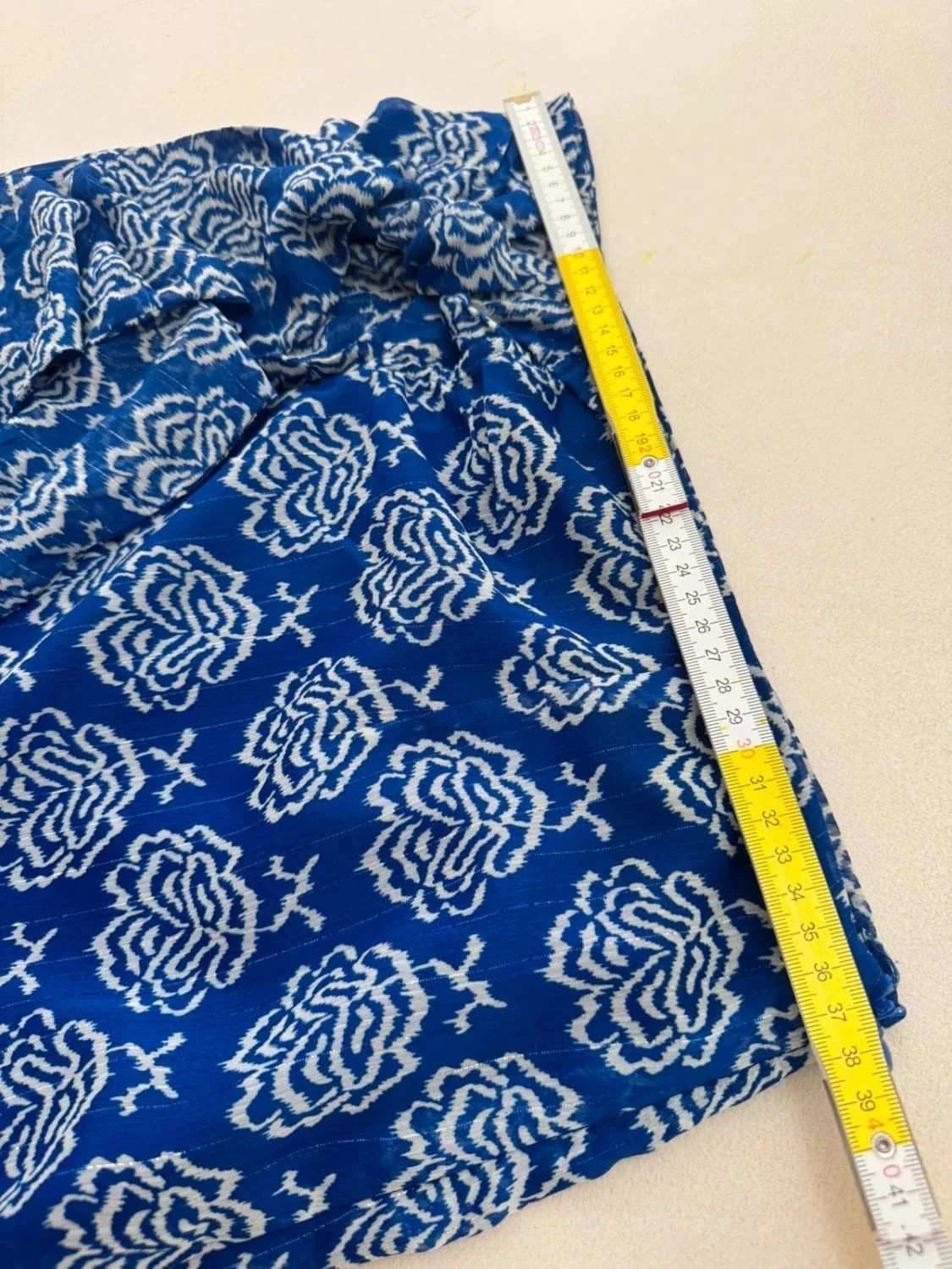 Jupe longue portefeuille Molly Bracken bleue fluide taille S - Photo 6/6