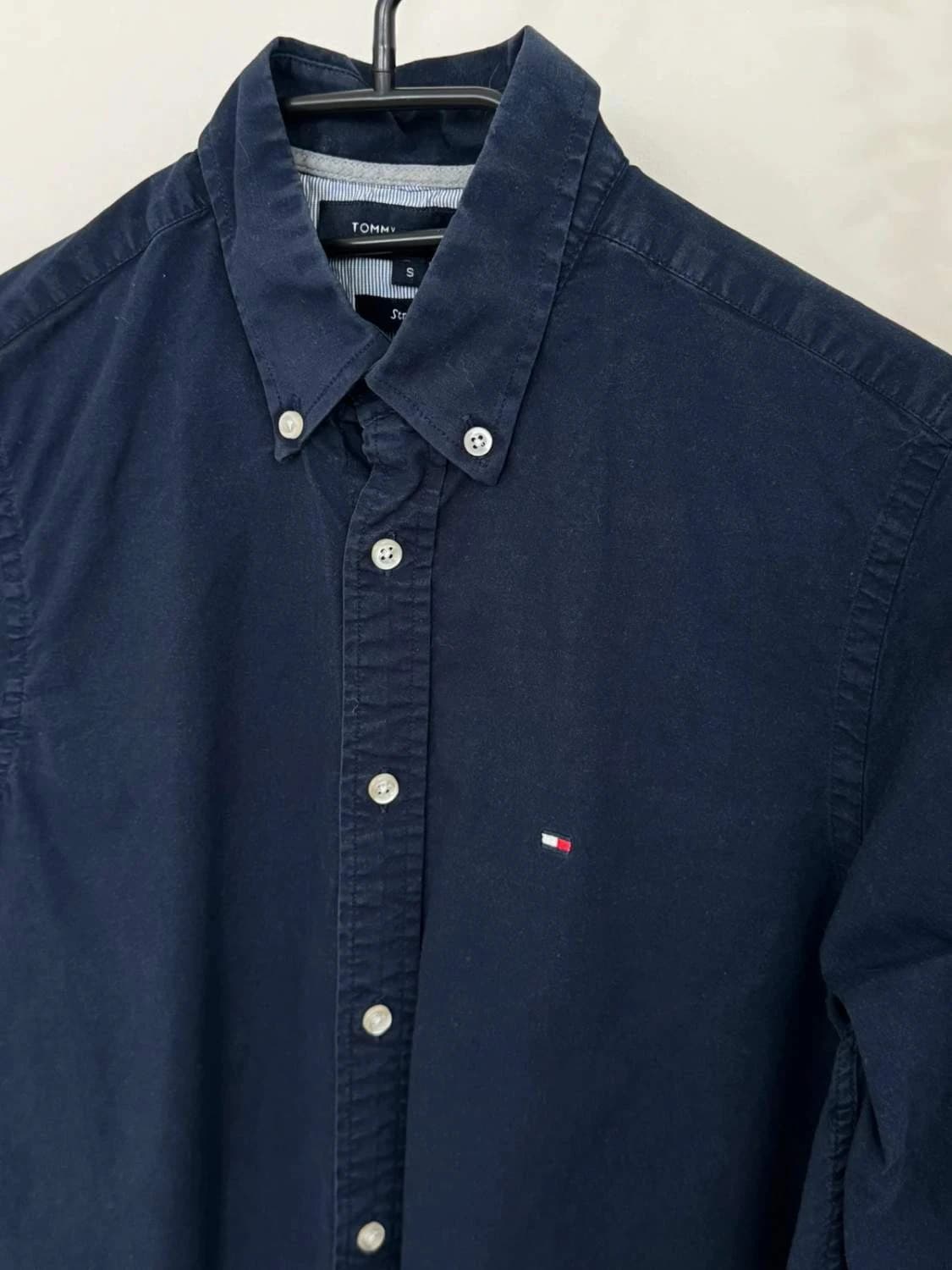 Chemise stretch Tommy Hilfiger bleu marine taille S - FP260159 - Photo 5/8