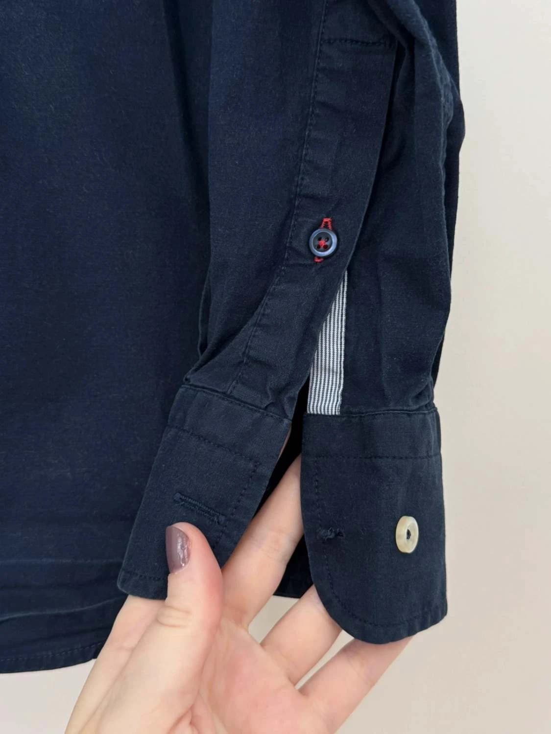 Chemise stretch Tommy Hilfiger bleu marine taille S - FP260159 - Photo 7/8