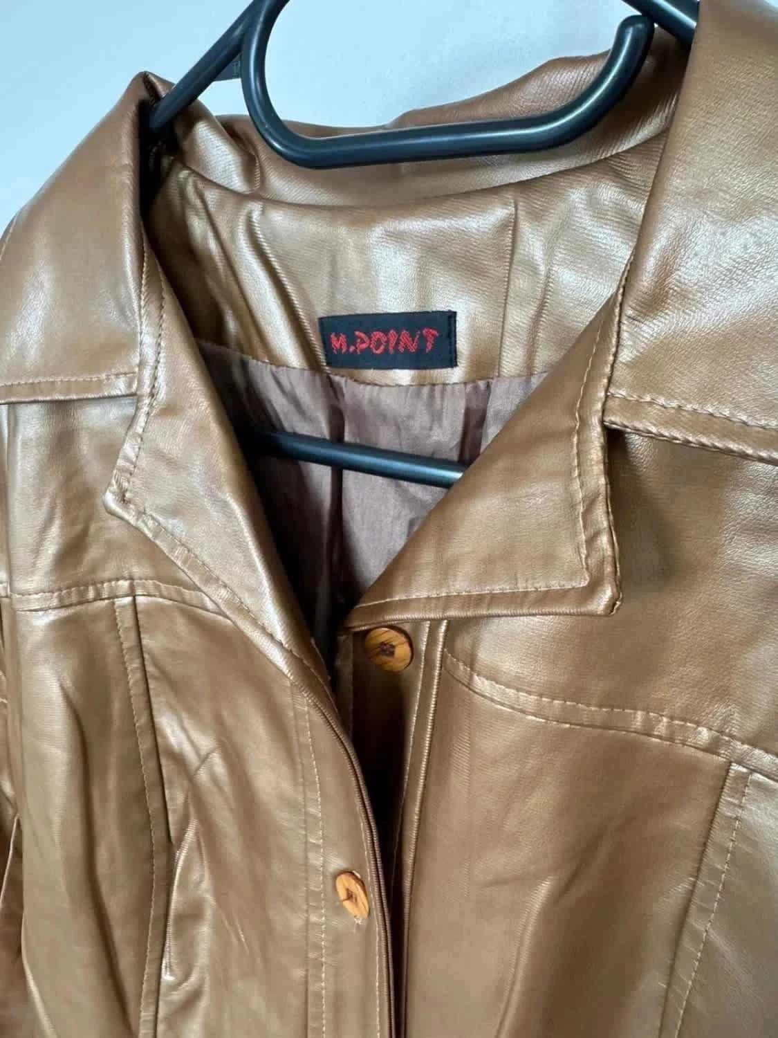 Veste dorée simili cuir taille 40 - Photo 5/8
