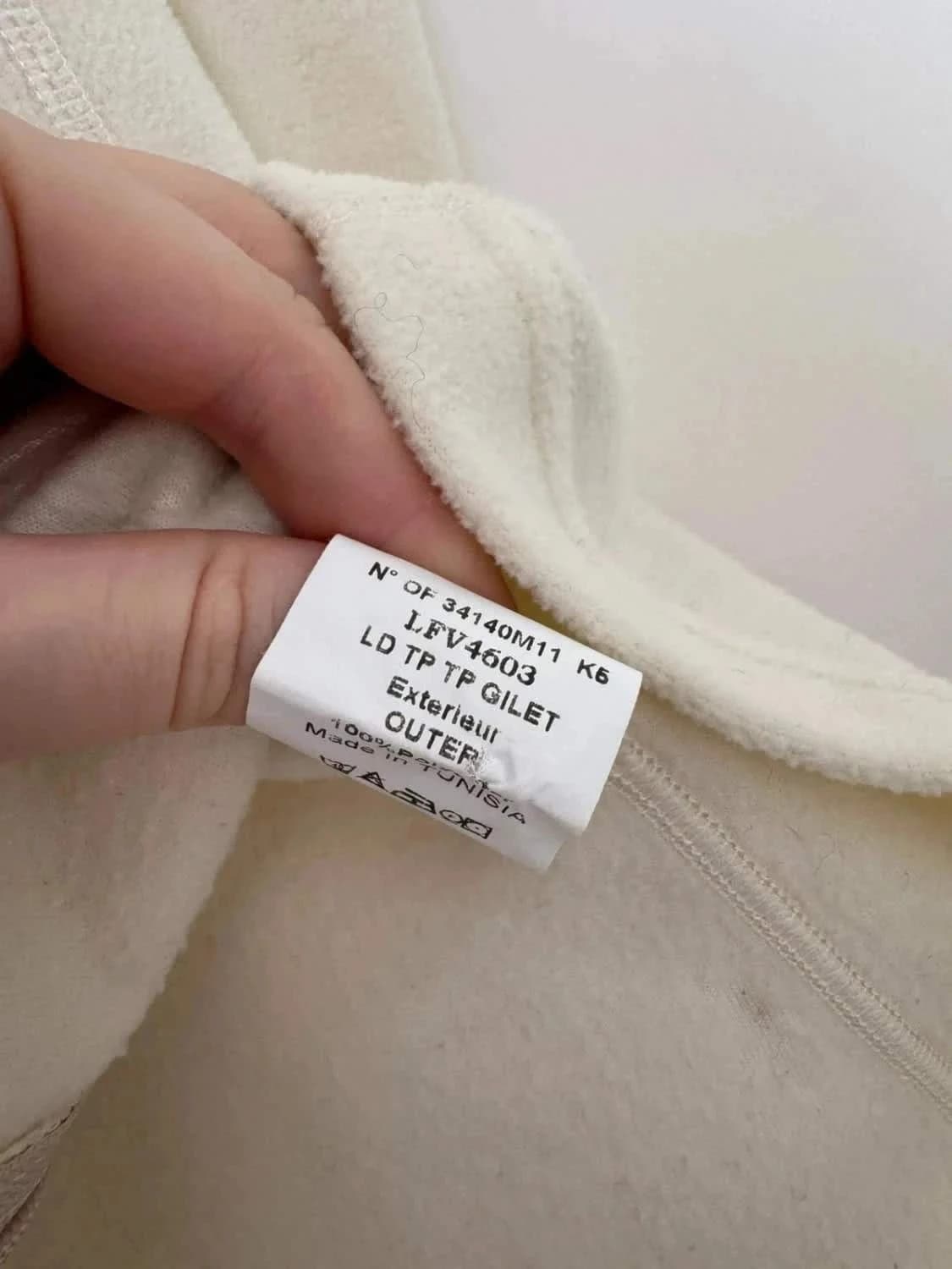 Veste polaire crème sans manches Lafuma warm logo brodé taille M - Photo 6/6