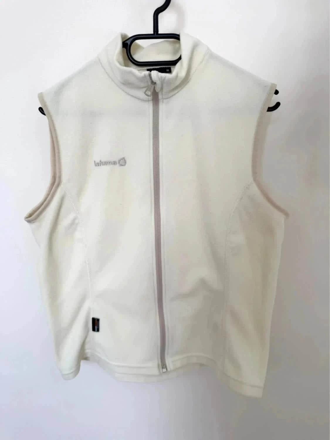 Veste polaire crème sans manches Lafuma warm logo brodé taille M - Photo 2/6