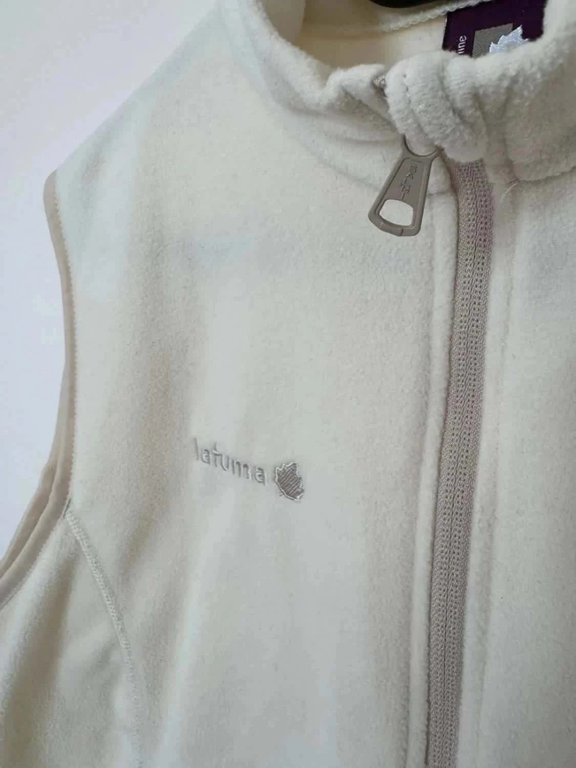 Veste polaire crème sans manches Lafuma warm logo brodé taille M - Photo 4/6