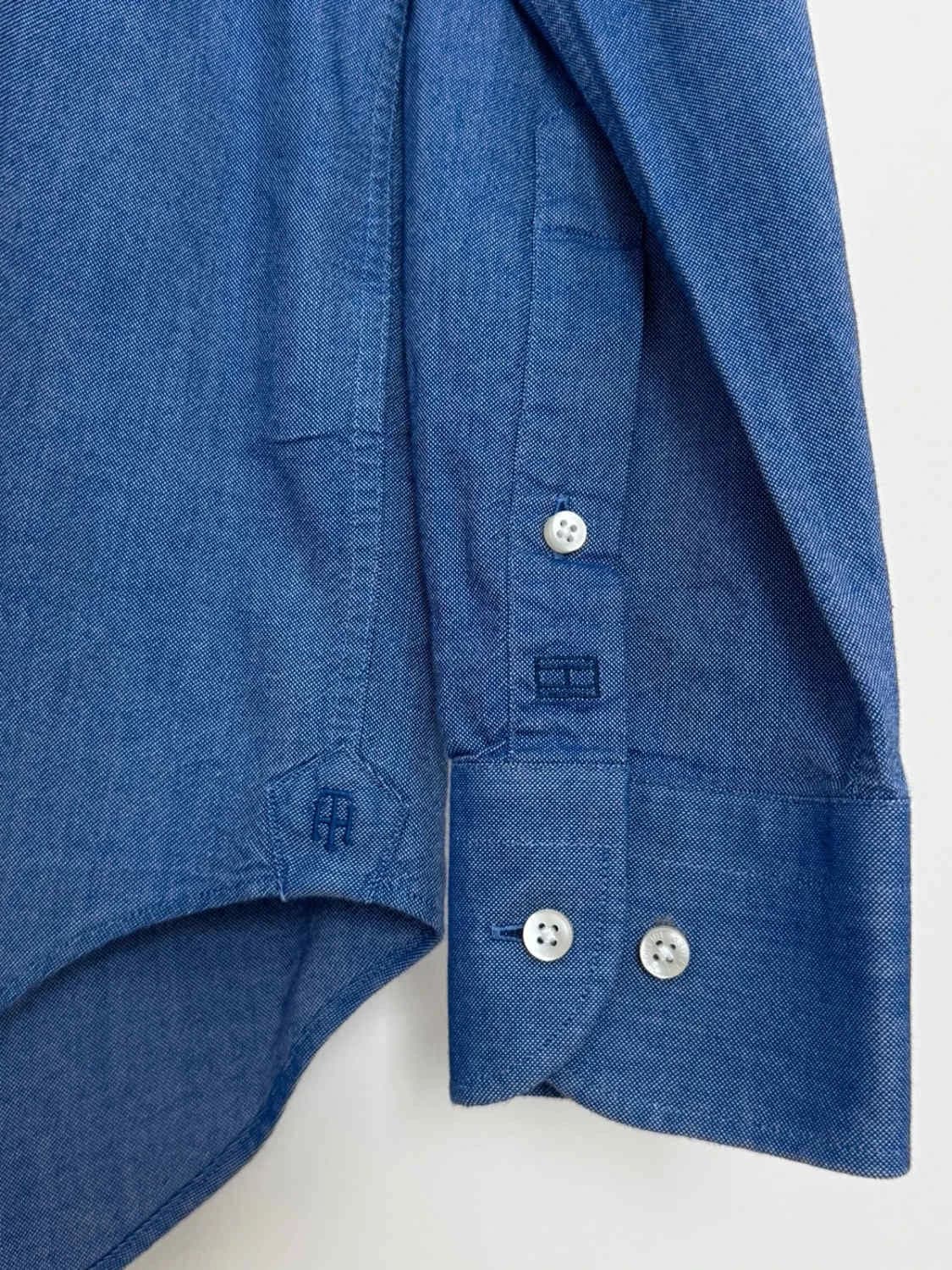 Chemise coton Tommy Hilfiger fitted bleu taille 38 - FP260129 - Photo 3/8