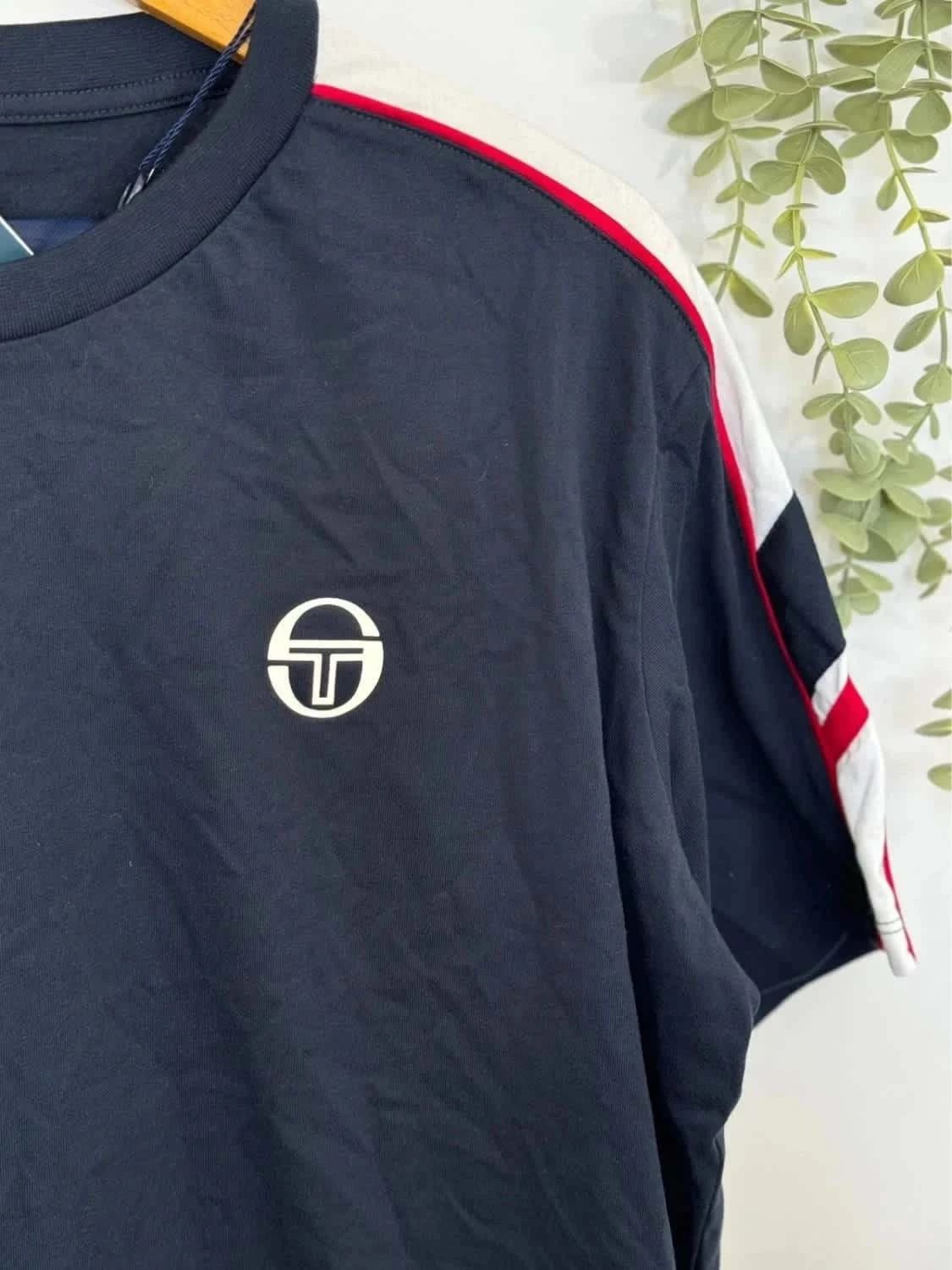 Tee-shirt bleu marine Sergio Tacchini taille L - Photo 3/7