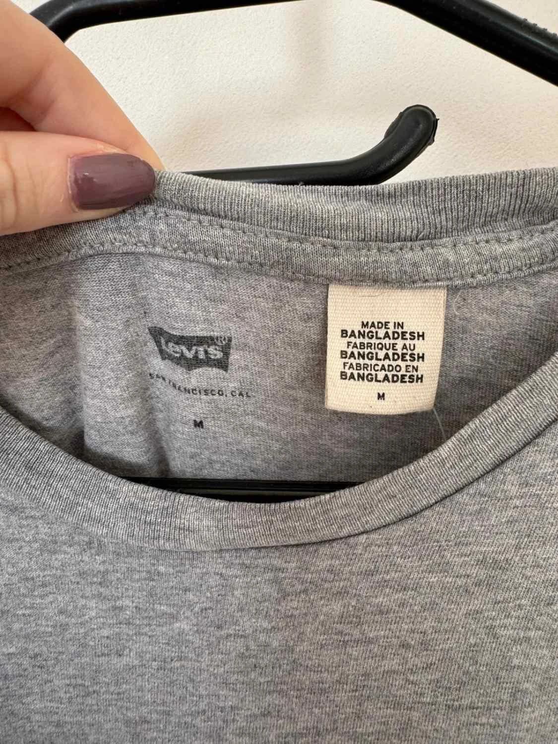 T-shirt coton Levi’s gris chiné logo imprimé taille M - FP2512180 - Photo 3/8