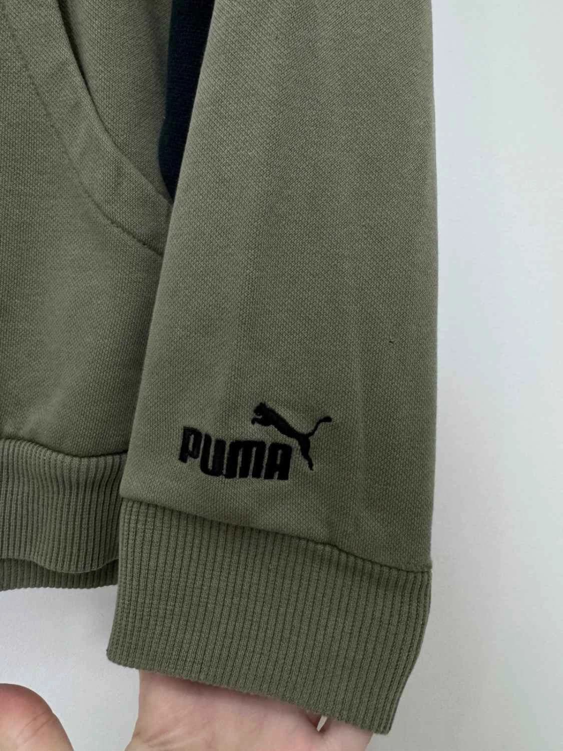 Sweat zippé à capuche veste Puma kaki logo brodé taille M - FP251287 - Photo 4/11