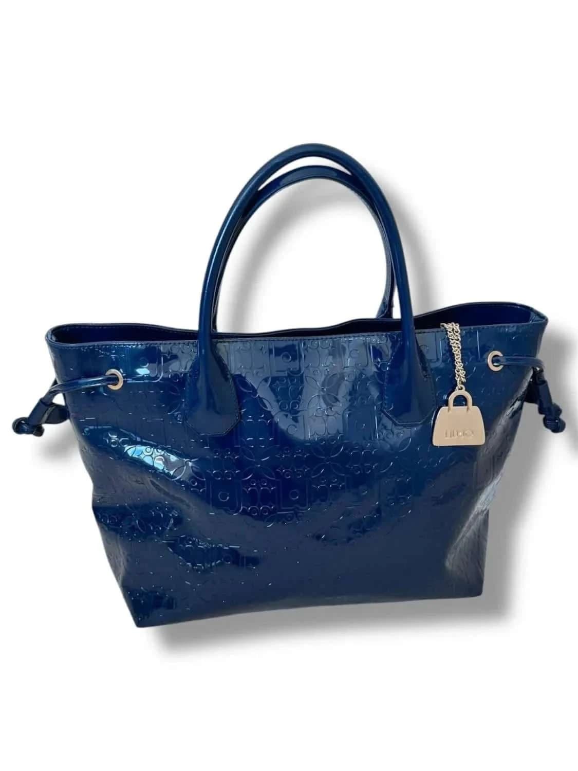 Sac à main cabas Liu Jo bleu vernis - Photo 2/13