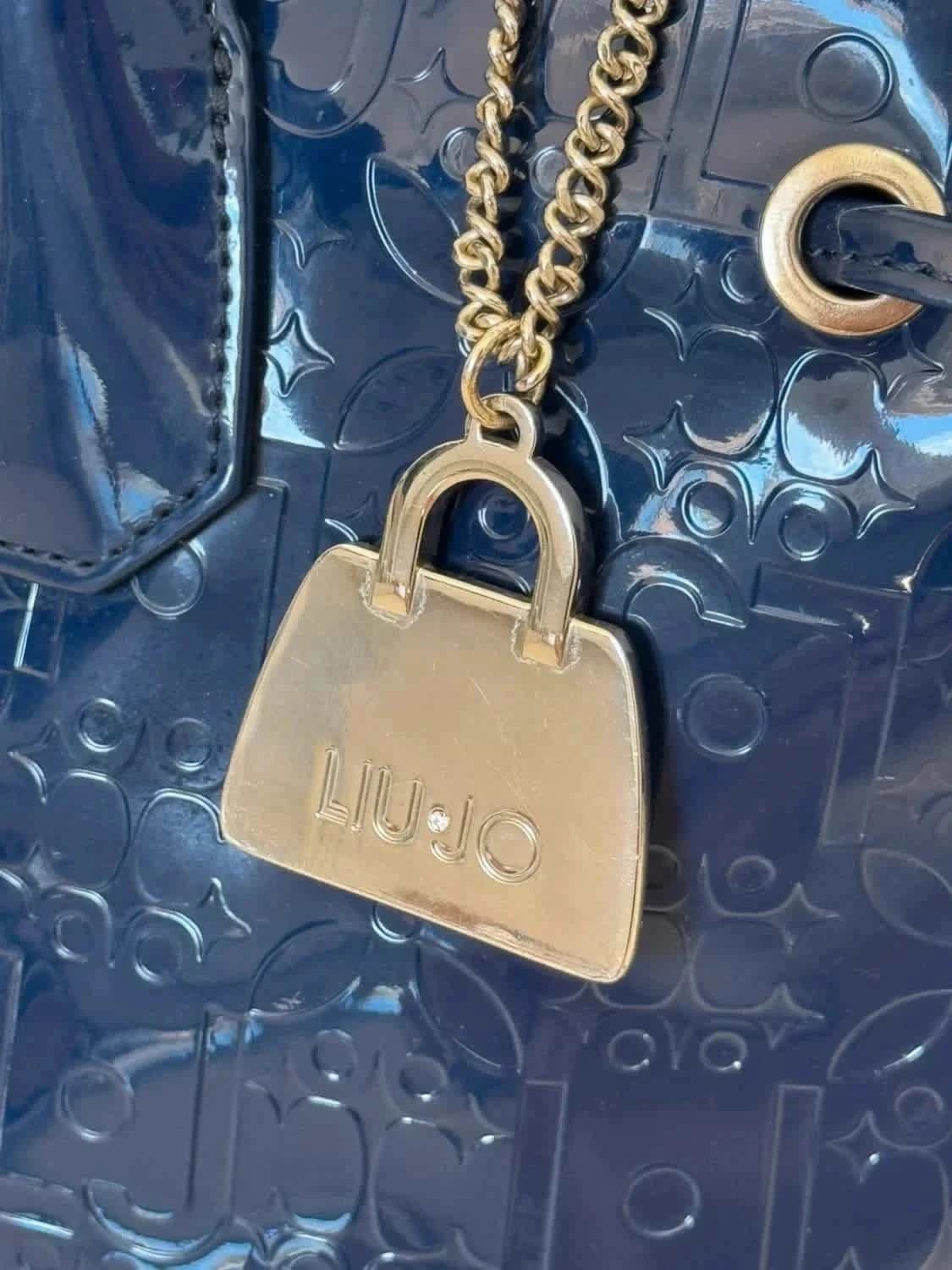 Sac à main cabas Liu Jo bleu vernis - Photo 3/13