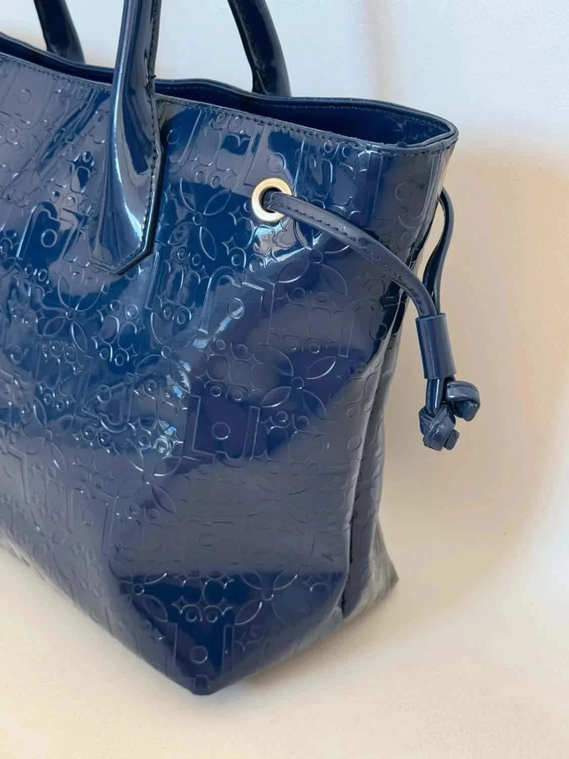 Sac à main cabas Liu Jo bleu vernis - Photo 4/13