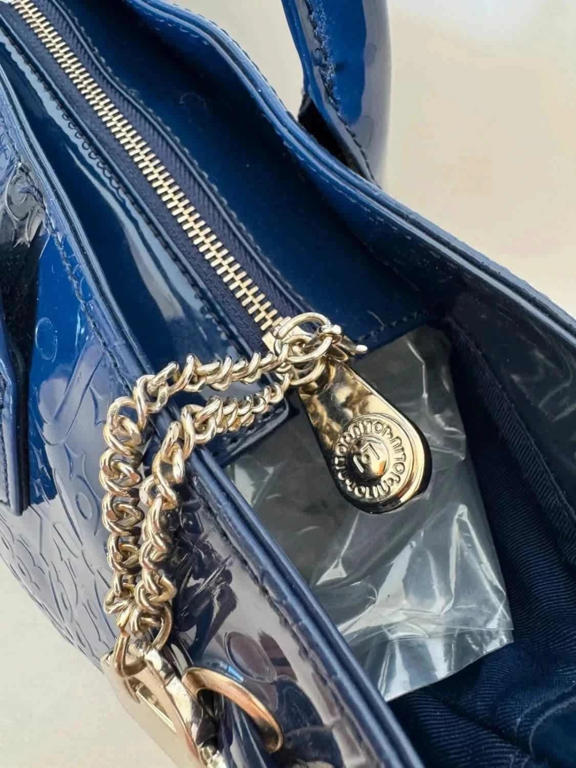 Sac à main cabas Liu Jo bleu vernis - Photo 5/13
