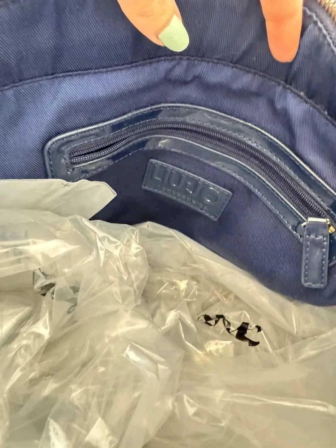 Sac à main cabas Liu Jo bleu vernis - Photo 10/13