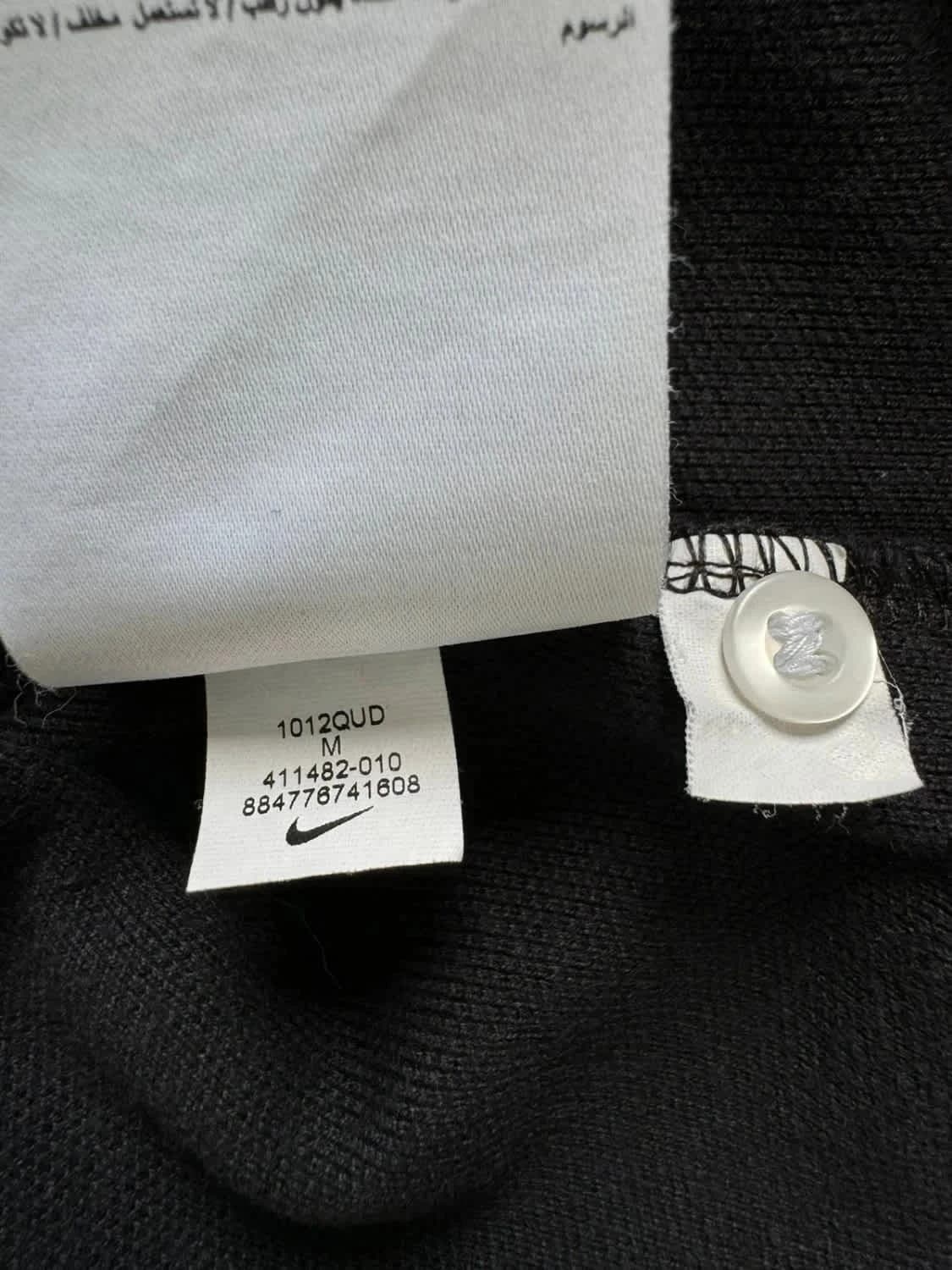 Polo noir Nike logo brodé PSG 1970 taille M - Photo 7/8