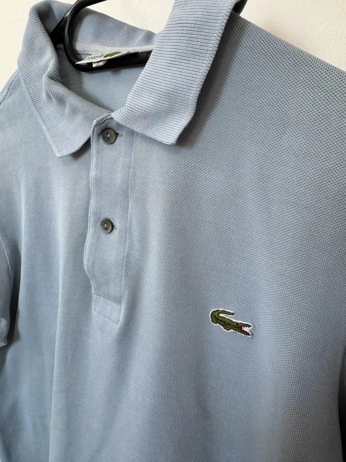 Polo Lacoste bleu Devanlay Made in France taille S - Photo 4/8