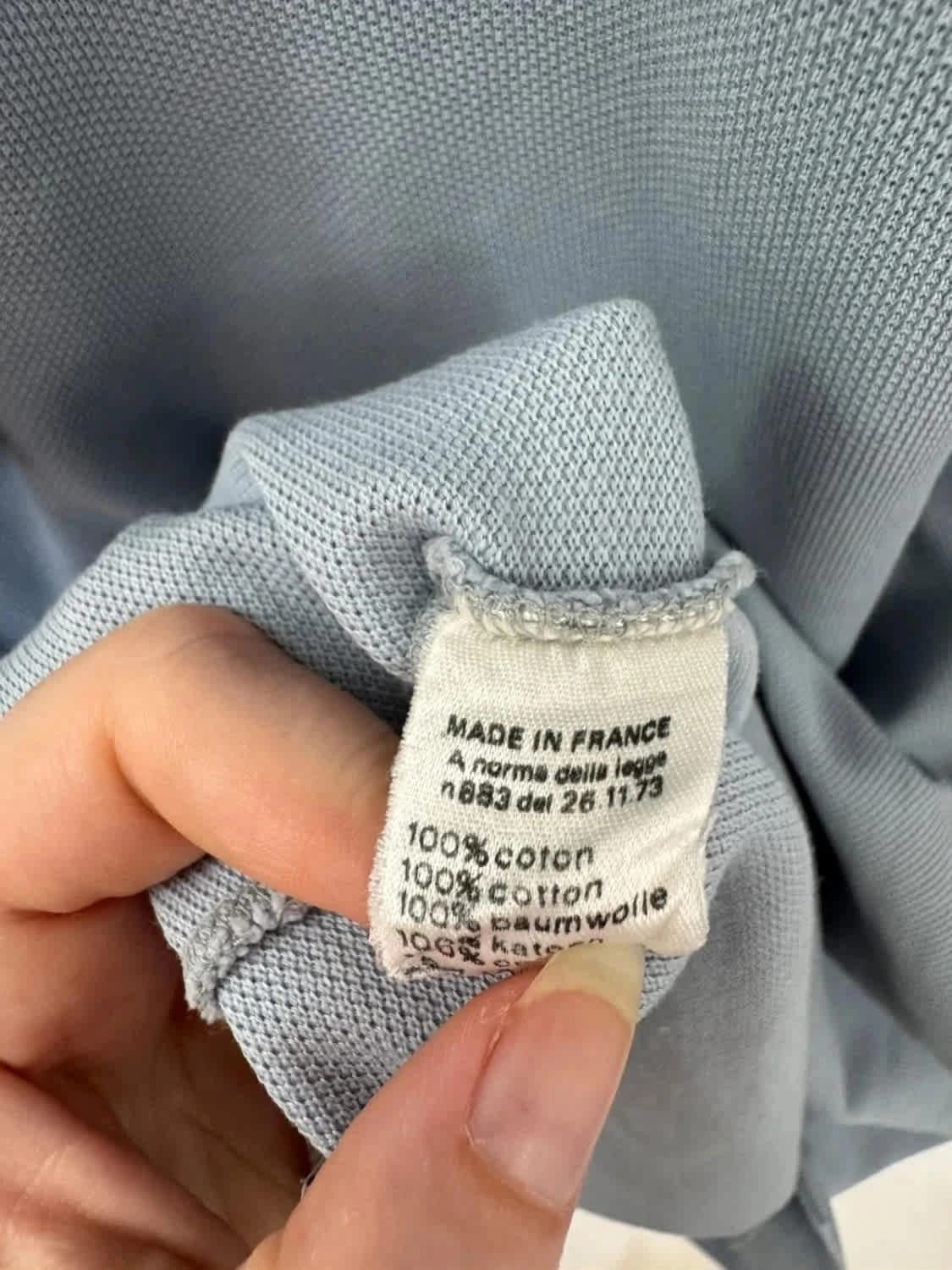 Polo Lacoste bleu Devanlay Made in France taille S - Photo 5/8