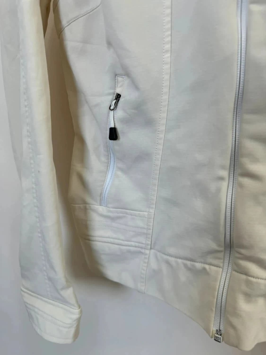 Veste/Jacket The North Face blanche style épuré logo brodé taille S - Photo 4/7