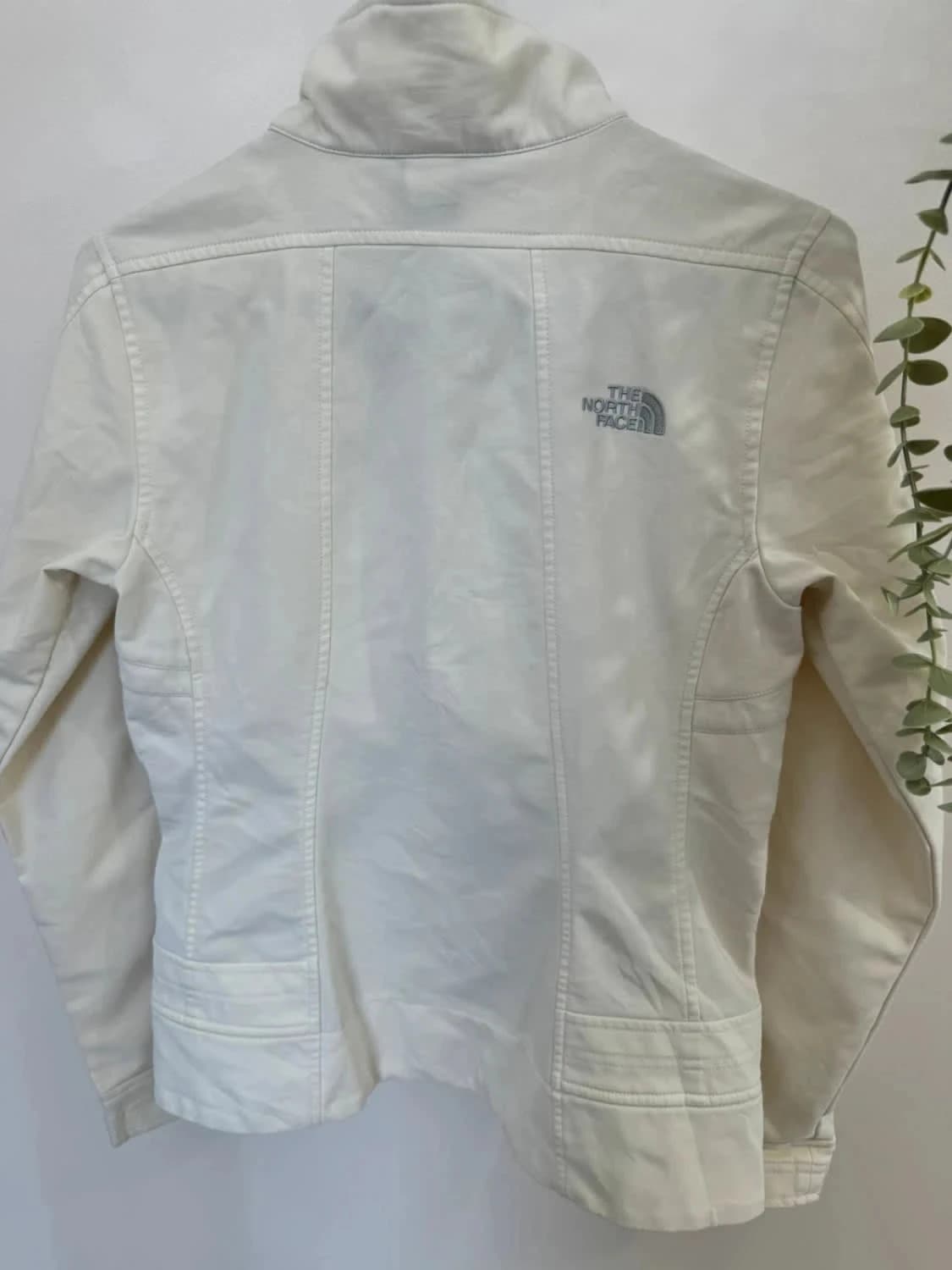 Veste/Jacket The North Face blanche style épuré logo brodé taille S - Photo 7/7