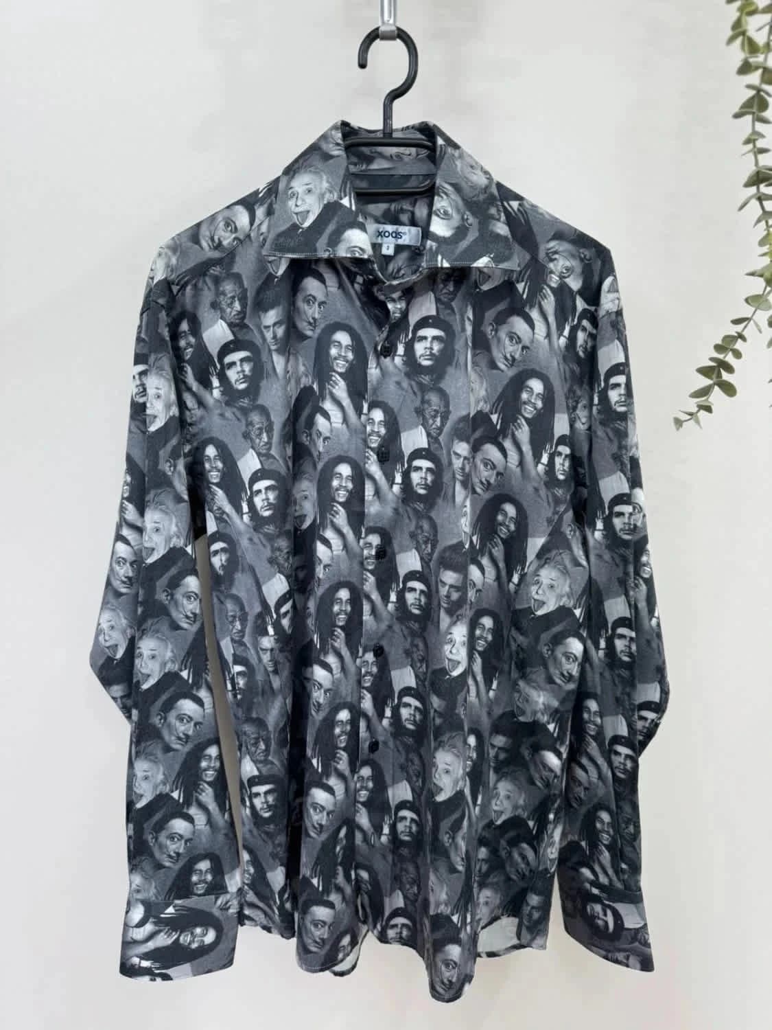 Chemise originale figures célèbres et iconiques Bob Marley noire et blanche Xoos taille M - Photo 3/6