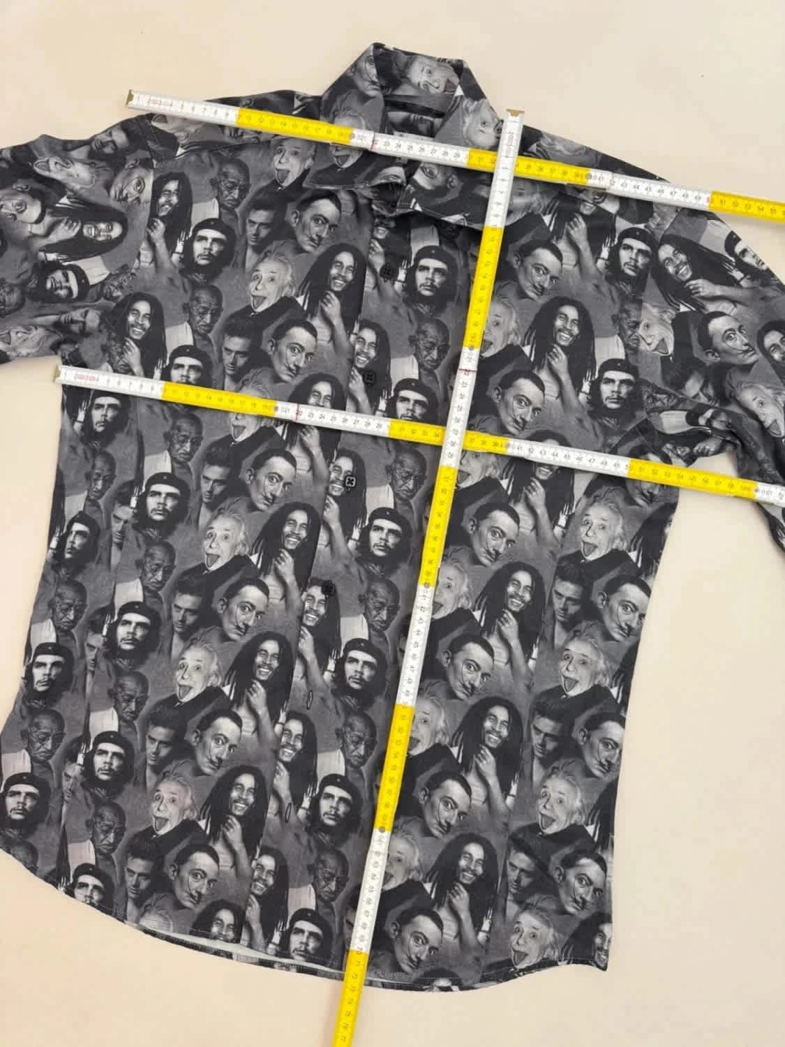 Chemise originale figures célèbres et iconiques Bob Marley noire et blanche Xoos taille M - Photo 2/6