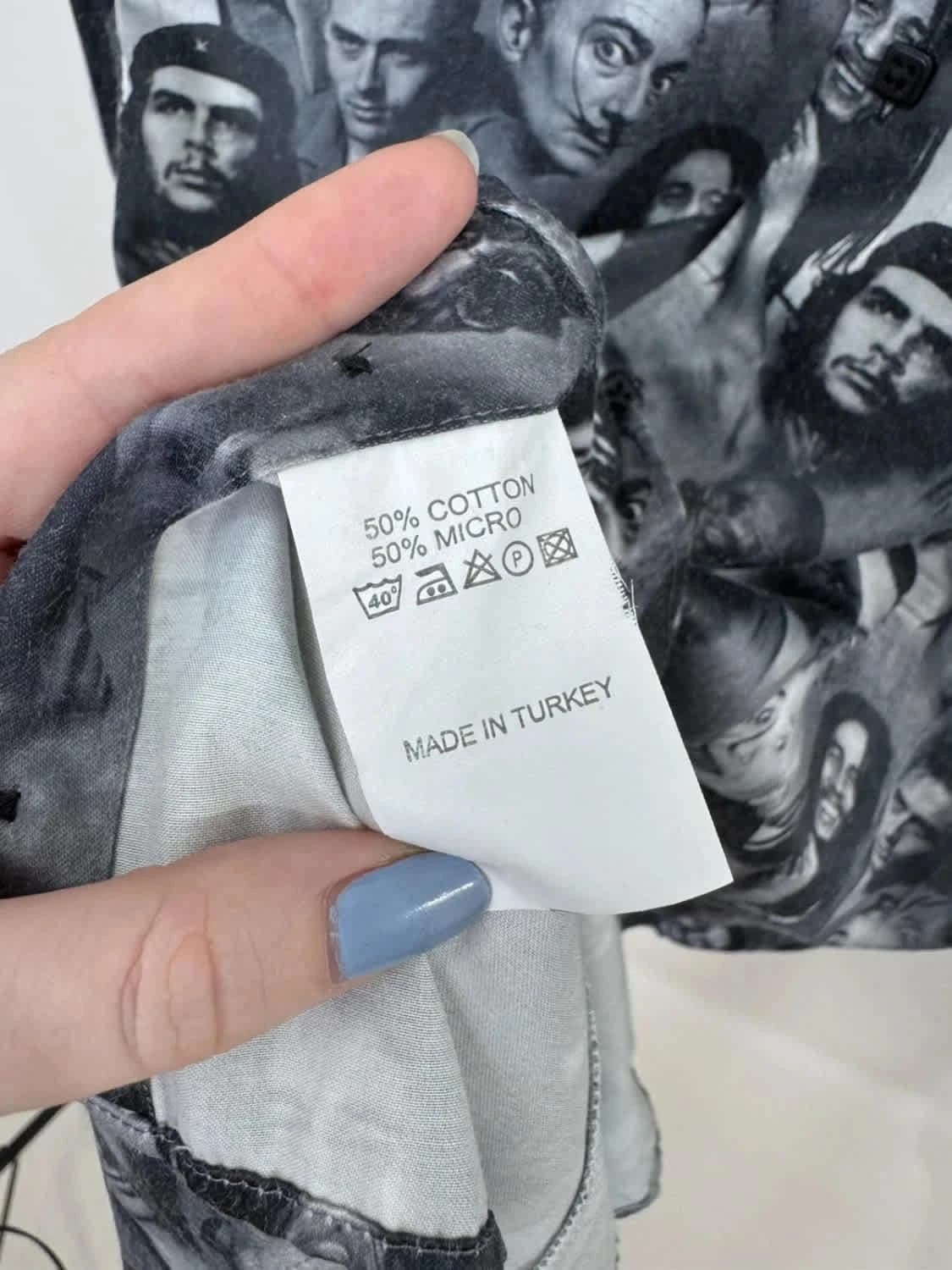 Chemise originale figures célèbres et iconiques Bob Marley noire et blanche Xoos taille M - Photo 5/6