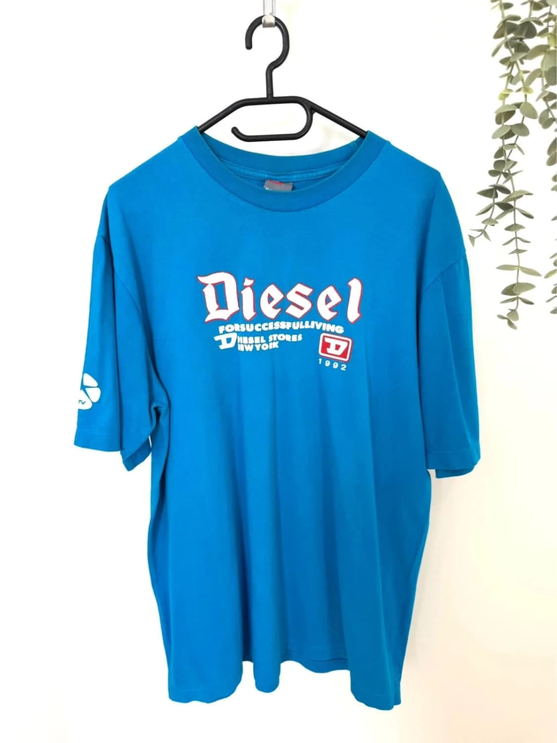 T-shirt Diesel 1992 Y2K imprimé logo bleu taille XL - FP2512176 - Photo 2/7