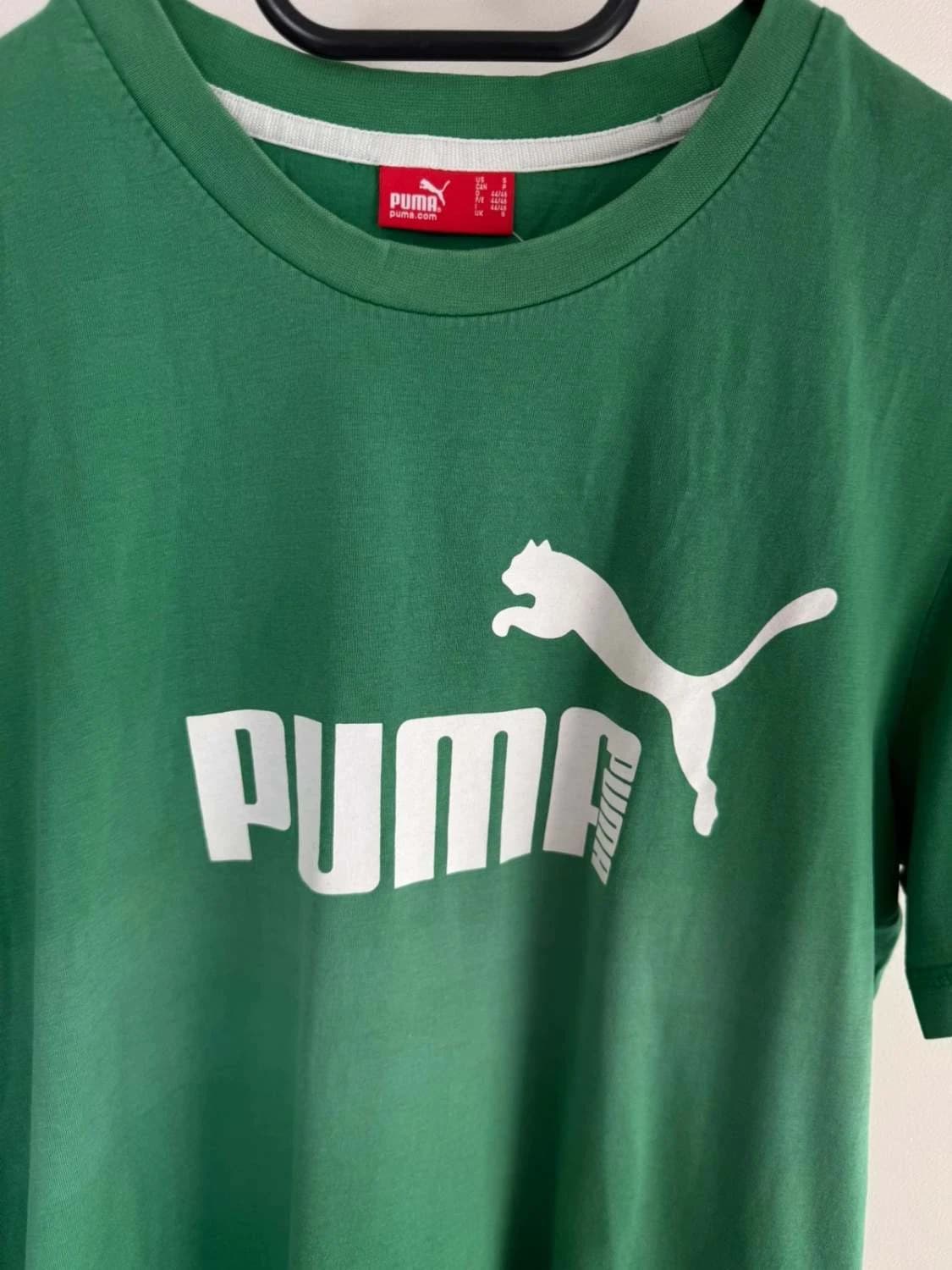 T-shirt coton Puma vert logo poitrine taille S - FP2512144 - Photo 3/8