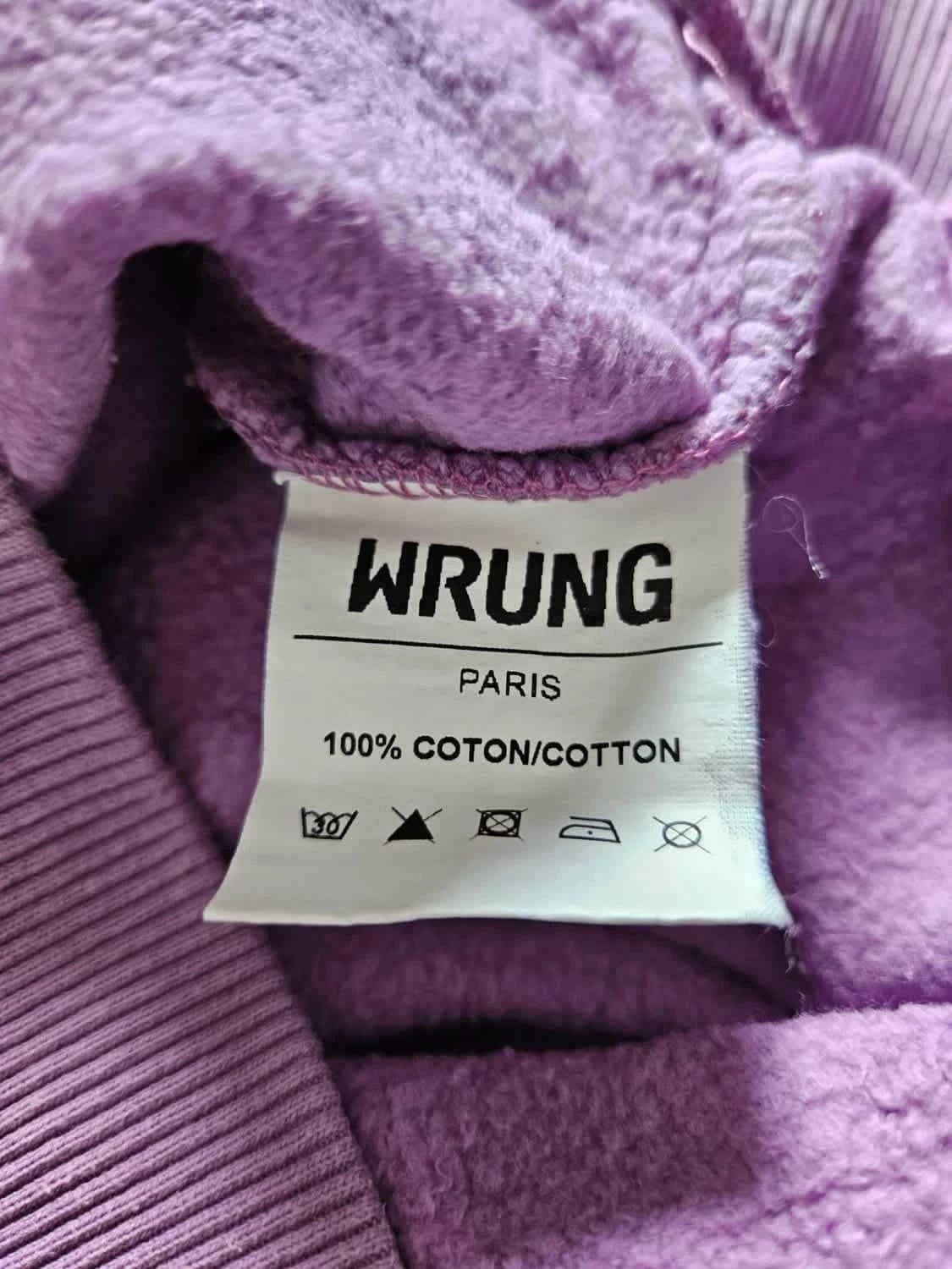 Sweat à capuche/Hoodie violet Wrung taille S - Photo 4/4