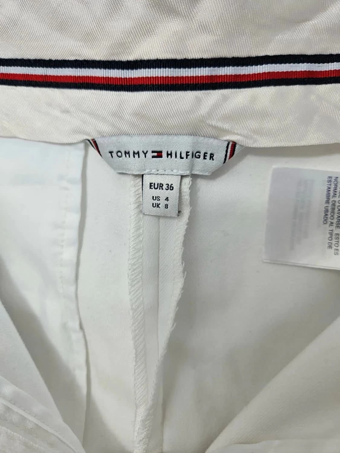 Pantalon blanc coupe droite Tommy Hilfiger - Photo 4/7