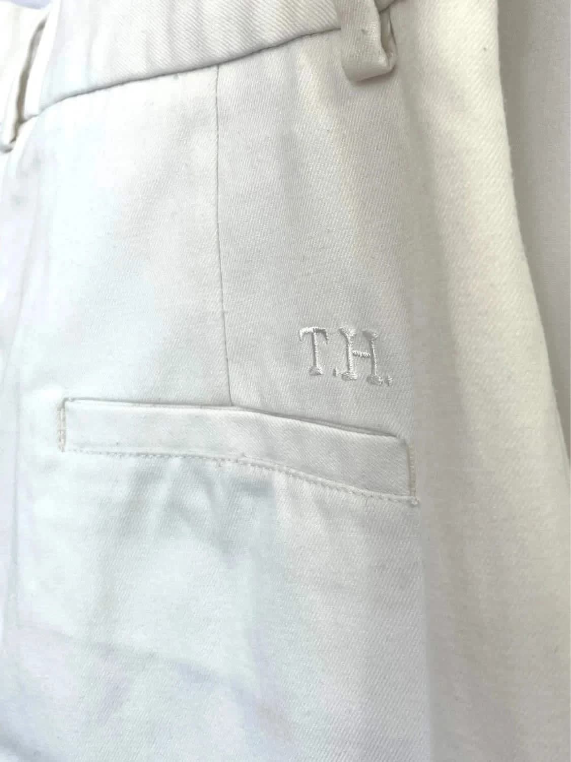 Pantalon blanc coupe droite Tommy Hilfiger - Photo 6/7