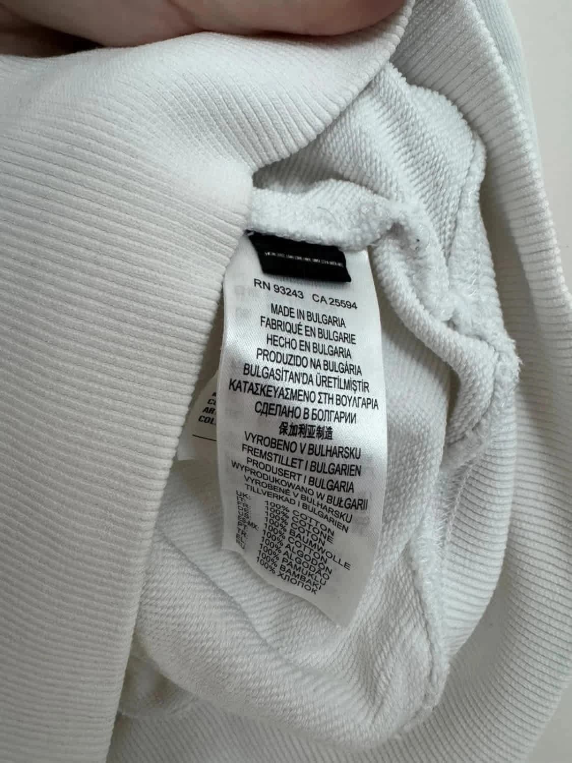 Sweat blanc/Crewneck Diesel brodé taille M - Photo 5/7