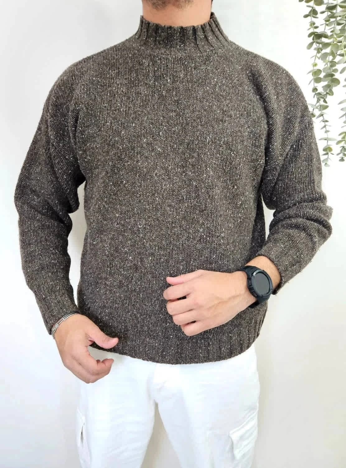 Pull marron Azzaro Loris Azzaro taille L - Photo 1/6