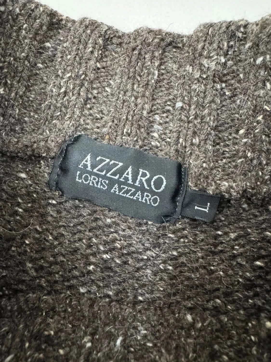 Pull marron Azzaro Loris Azzaro taille L - Photo 3/6