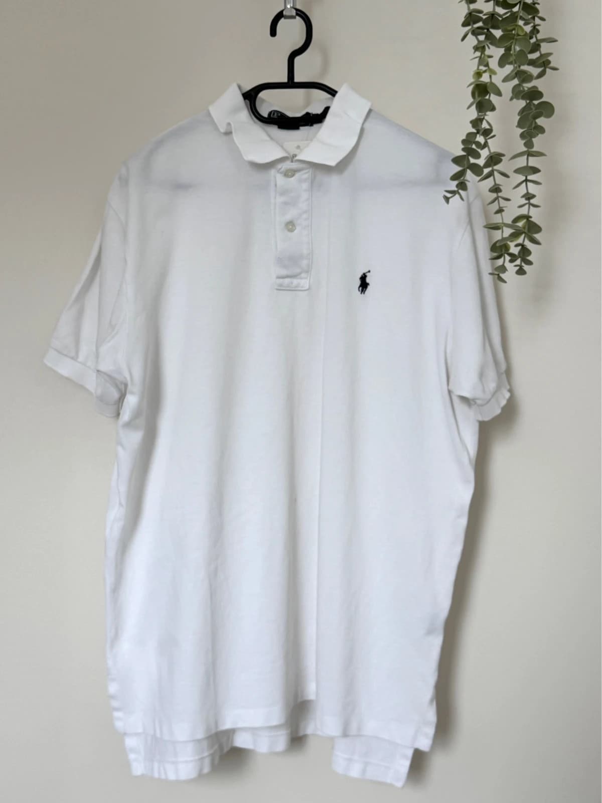 Polo piqué Polo by Ralph Lauren blanc logo bleu marine taille L - FP260241 - Photo 2/8