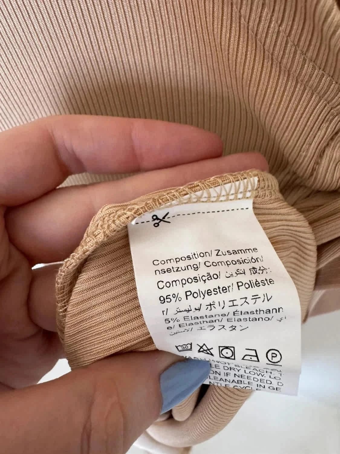 Robe beige midi sans manches Shein coupe portefeuille nouée taille M - Photo 5/5