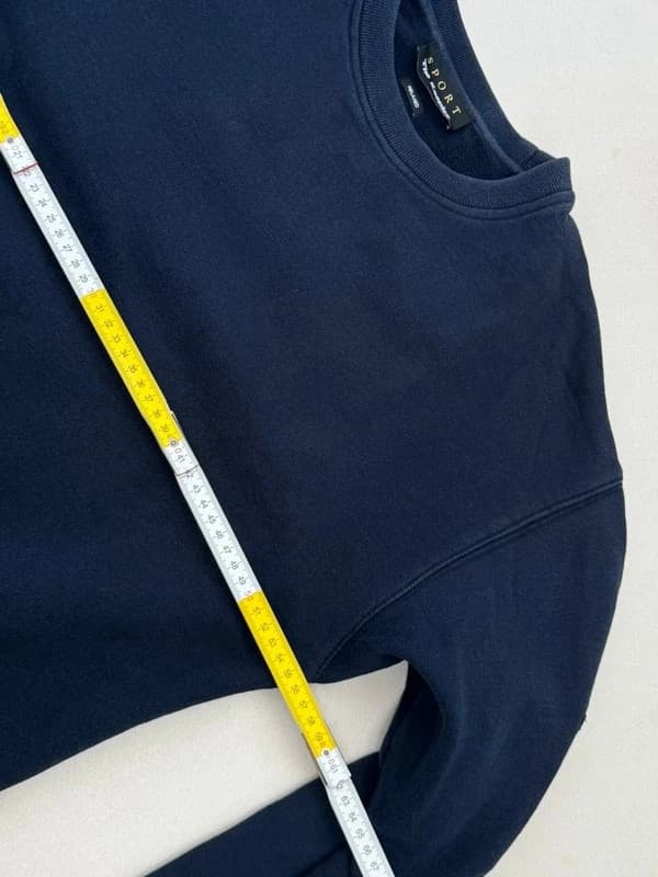 Sweat Crewneck The Kooples Sport navy poche zippée manche relaxed taille S - Photo 8/9