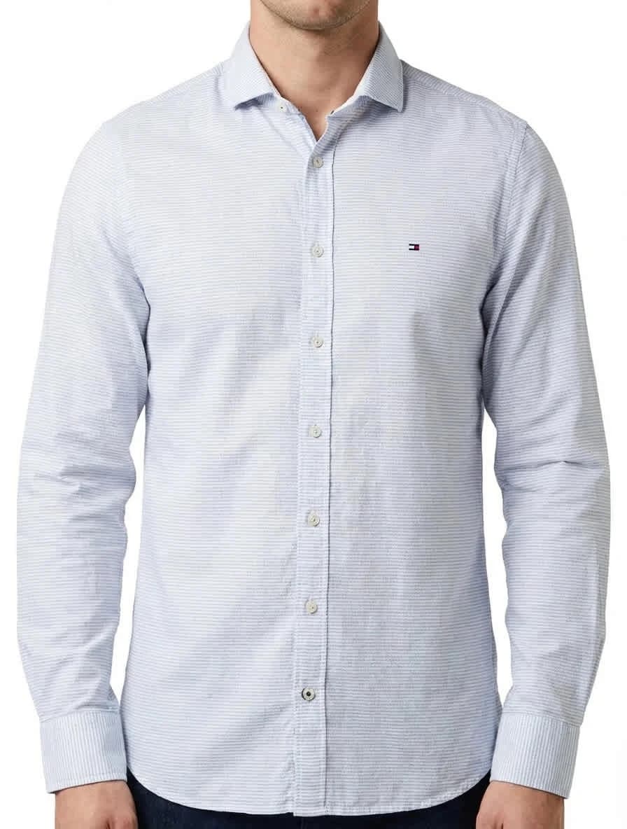 Chemise à pois Tommy Hilfiger logo brodé taille S - Photo 1/7