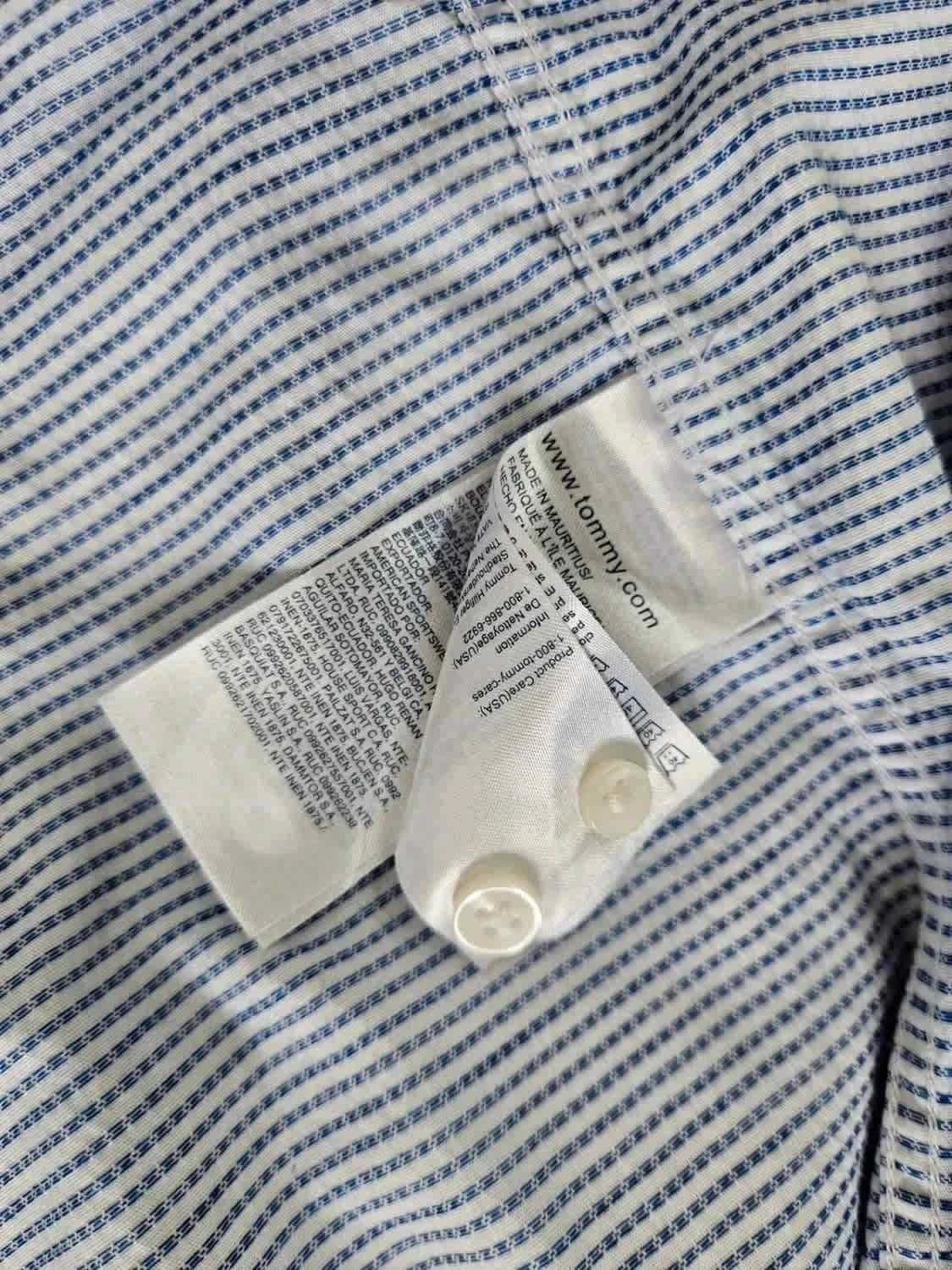 Chemise à pois Tommy Hilfiger logo brodé taille S - Photo 7/7