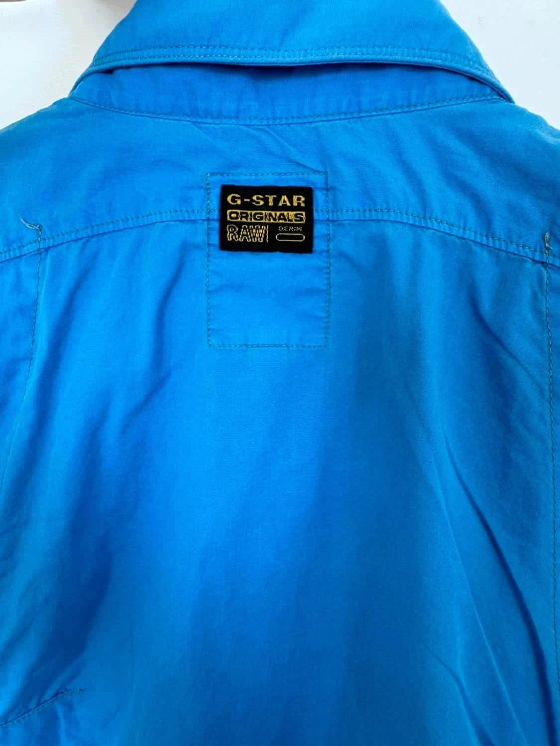 Chemise bleue Homme G-Star Raw manches courtes bleue taille M - Photo 5/8
