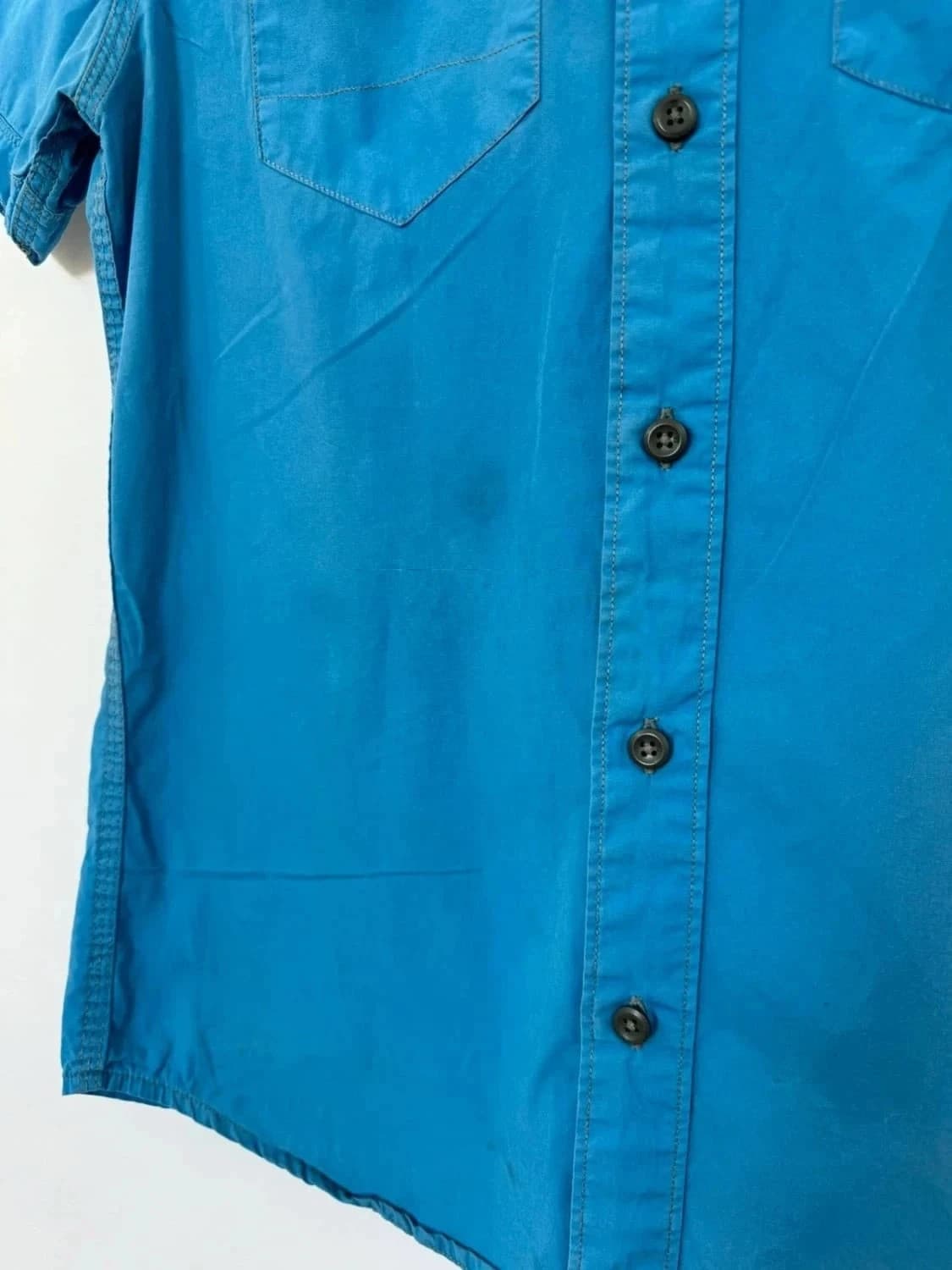 Chemise bleue Homme G-Star Raw manches courtes bleue taille M - Photo 8/8
