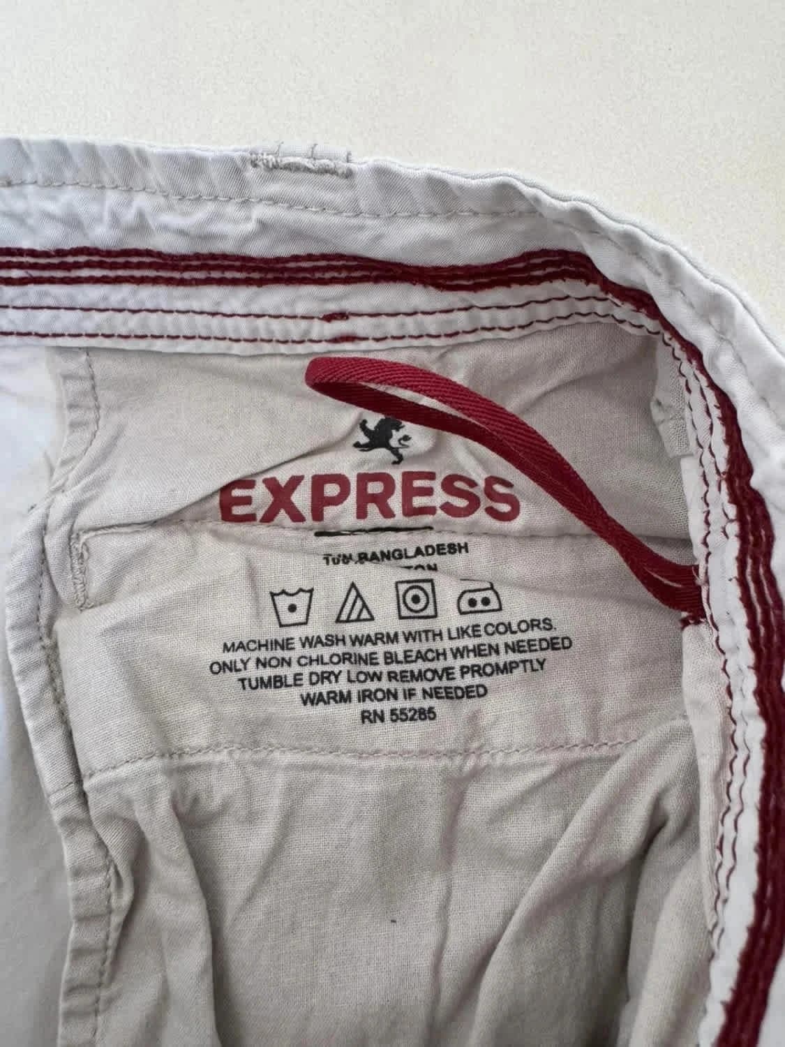 Short cargo gris clair Express avec cordon taille W32 - Photo 4/12