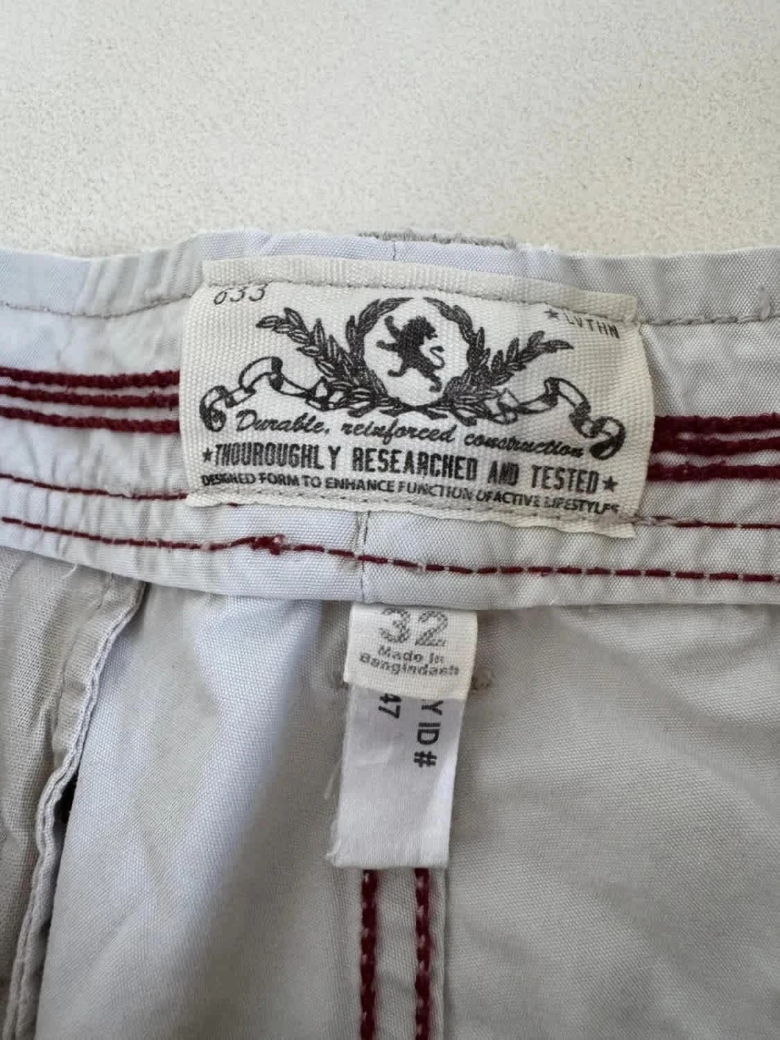 Short cargo gris clair Express avec cordon taille W32 - Photo 3/12
