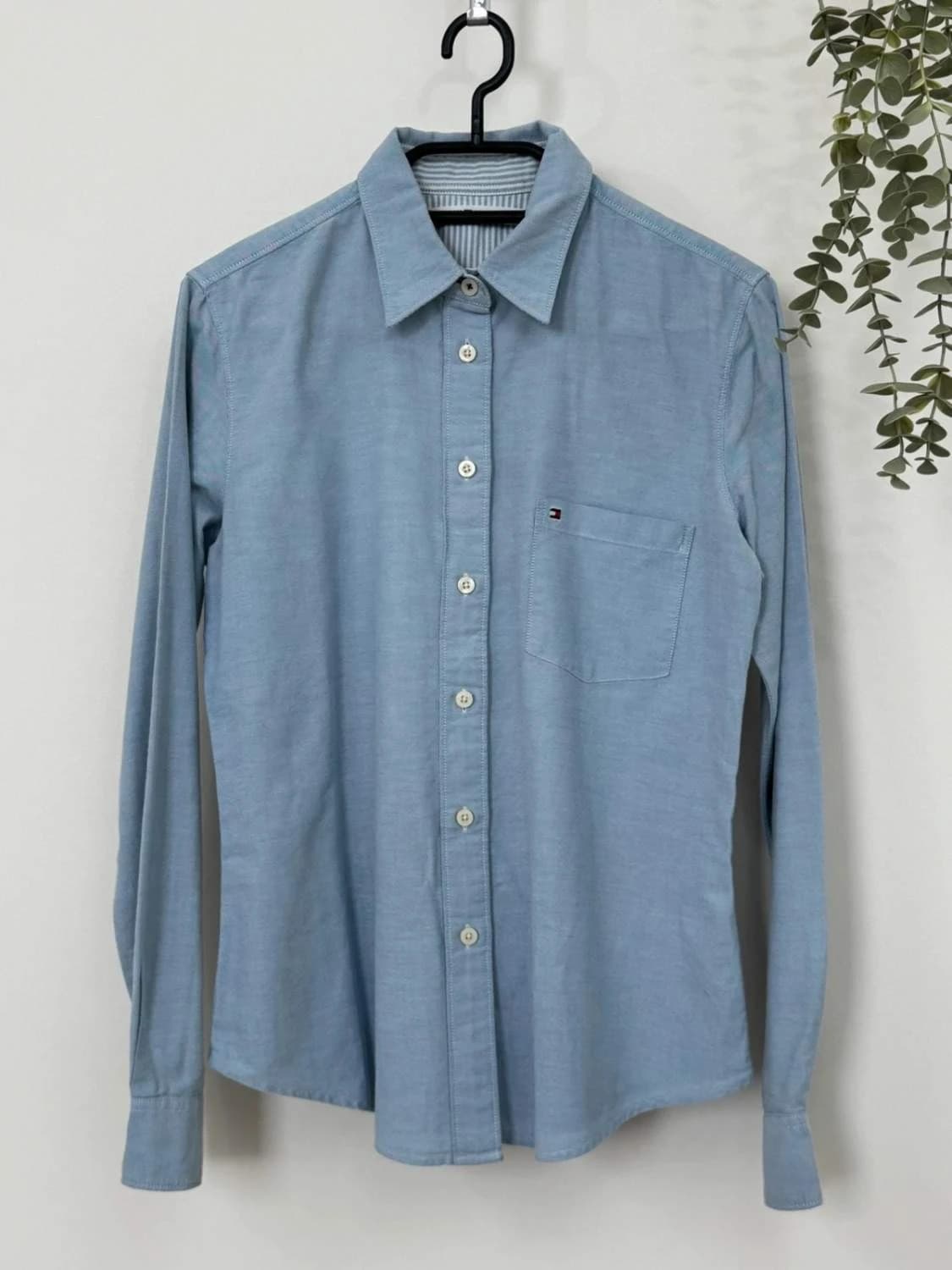 Chemise oxford coton Tommy Hilfiger bleu clair taille S - FP260148 - Photo 2/9