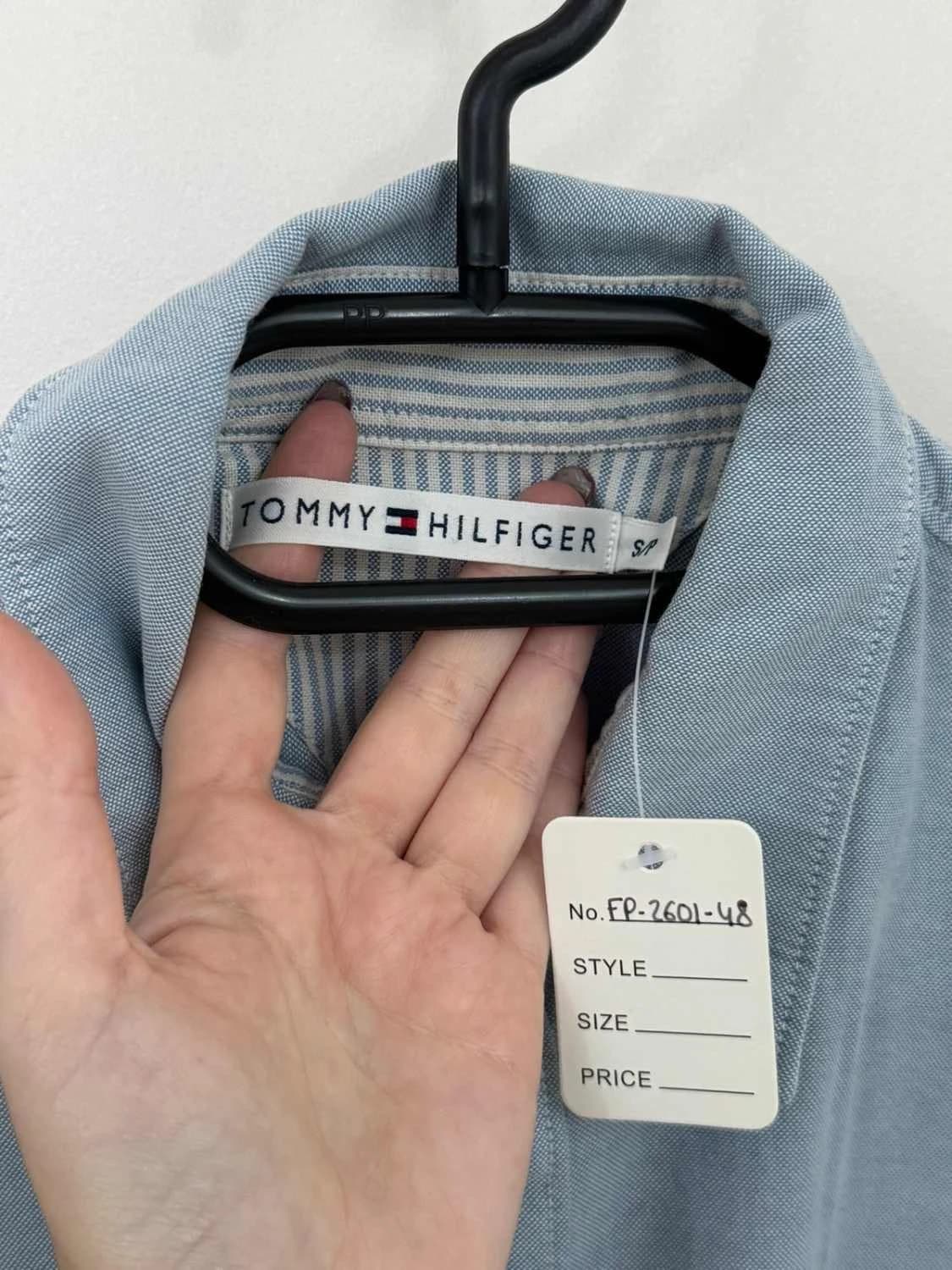 Chemise oxford coton Tommy Hilfiger bleu clair taille S - FP260148 - Photo 5/9