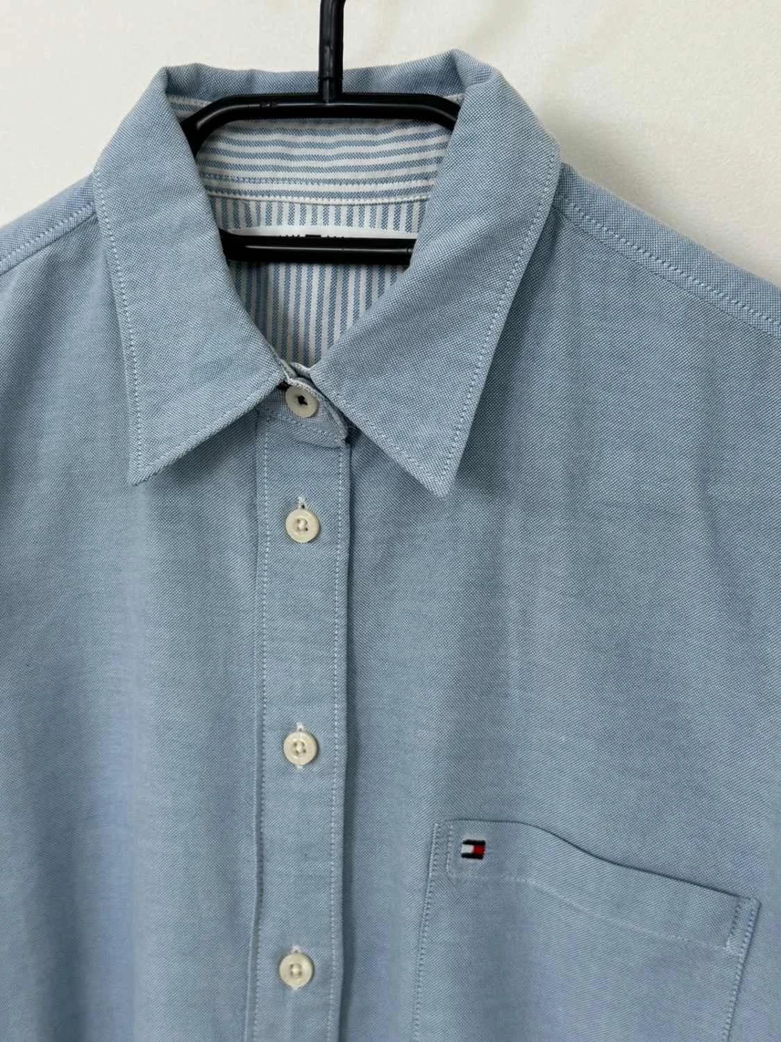 Chemise oxford coton Tommy Hilfiger bleu clair taille S - FP260148 - Photo 3/9