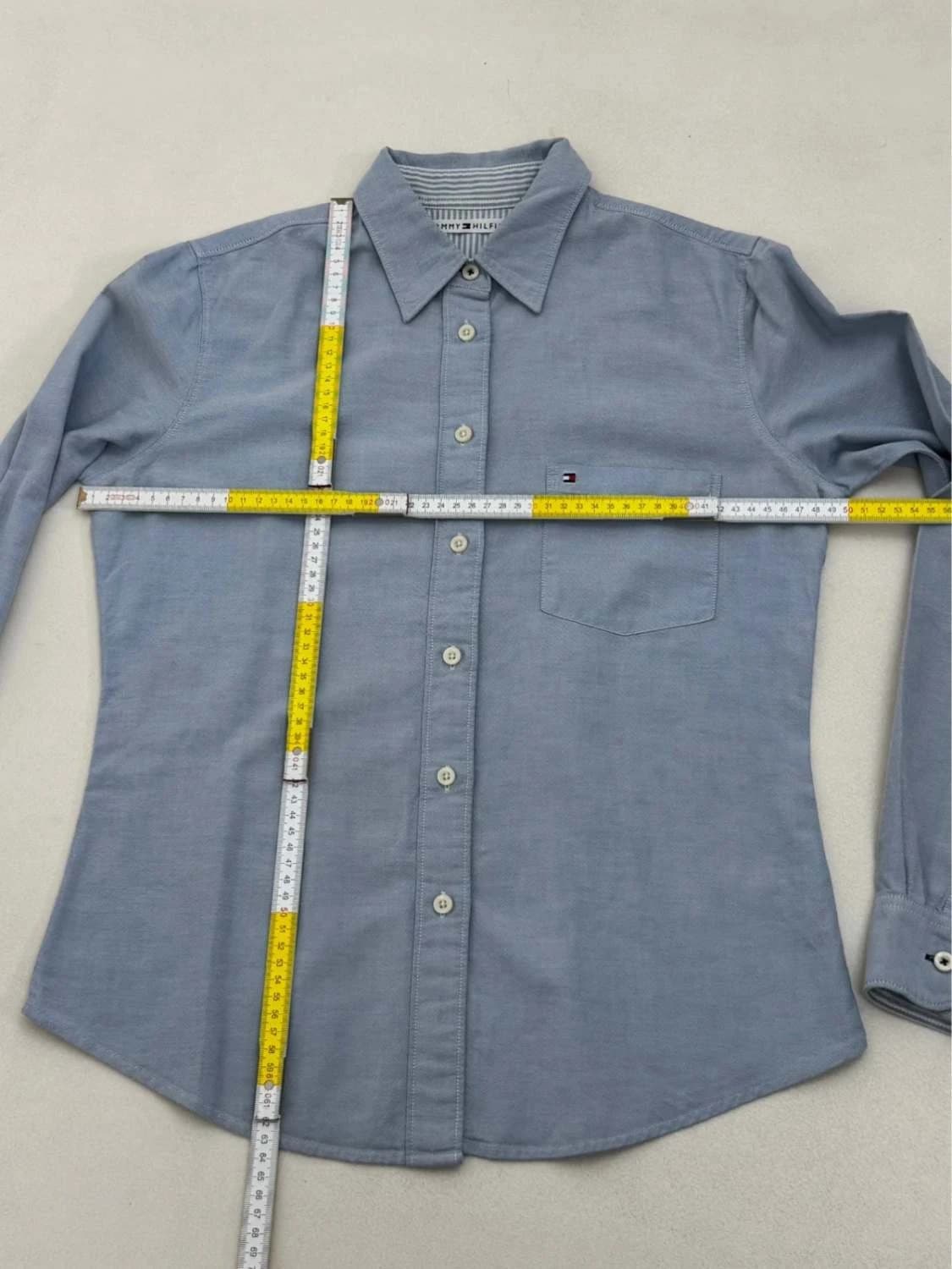 Chemise oxford coton Tommy Hilfiger bleu clair taille S - FP260148 - Photo 9/9