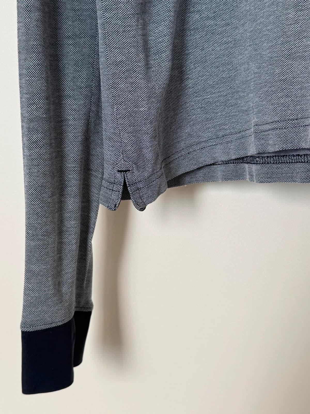 Polo piqué Eden Park gris chiné manches longues taille M - FP260362 - Photo 3/8