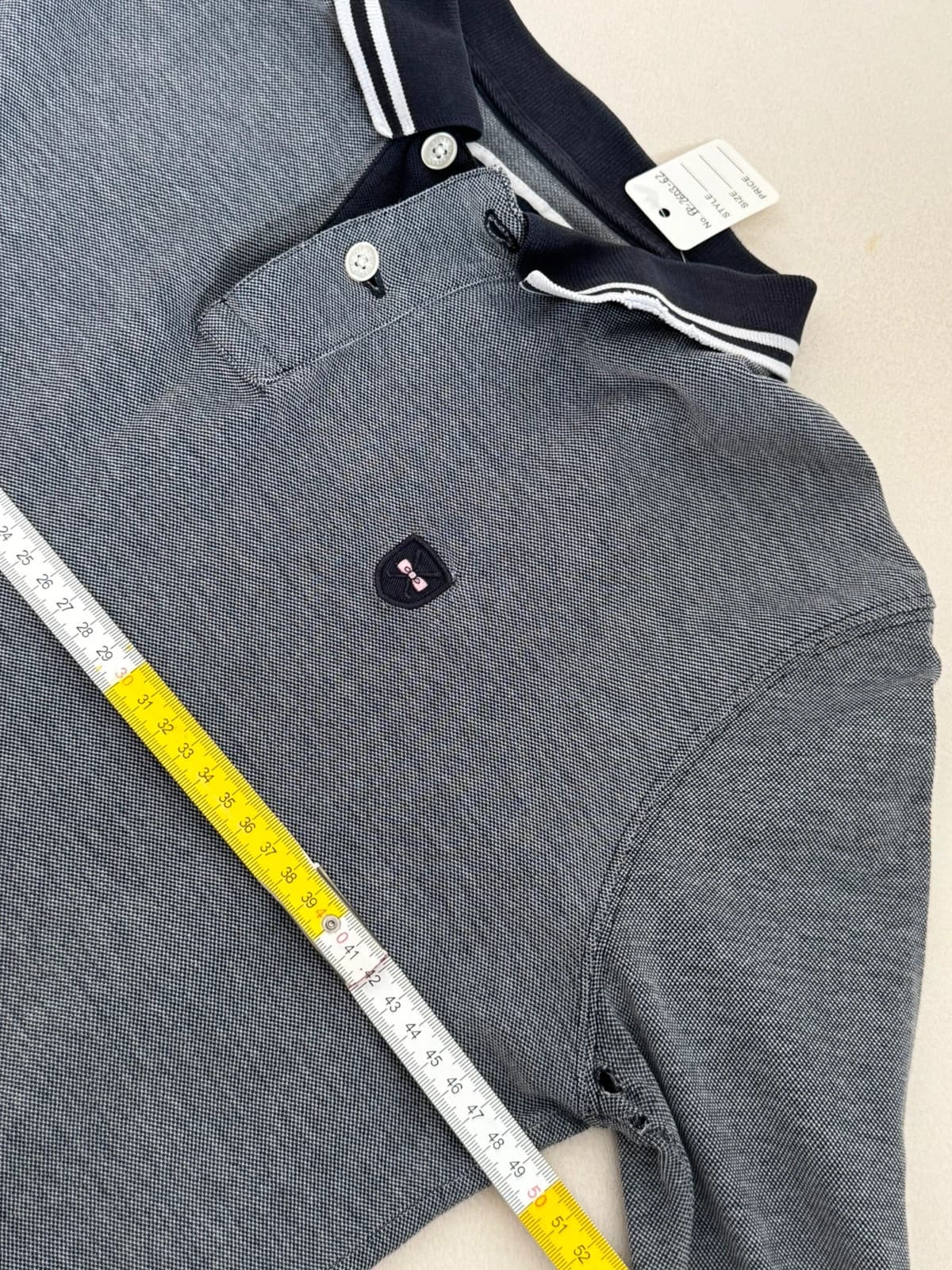 Polo piqué Eden Park gris chiné manches longues taille M - FP260362 - Photo 8/8