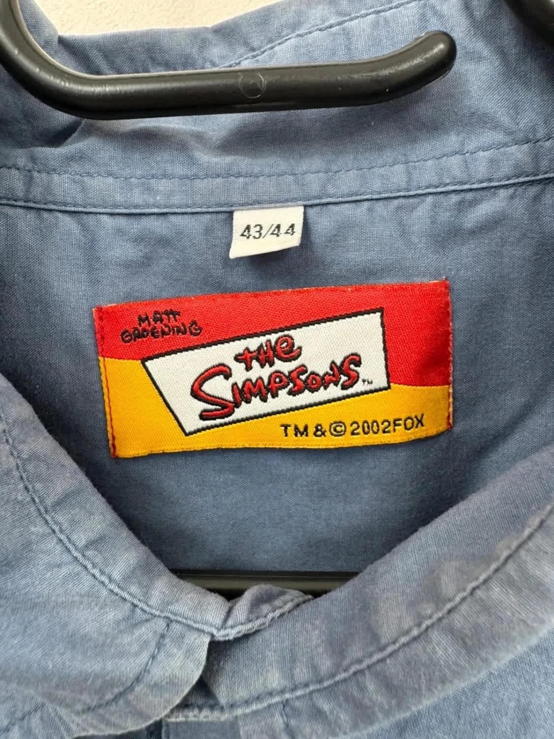 Chemise manches courtes bleue The Simpsons brodé 100% coton taille XL - Photo 5/7