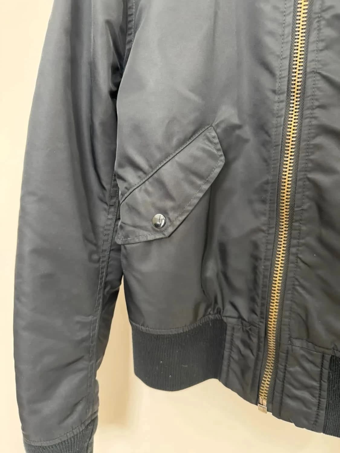 Veste Bomber noir Jacket American Schott logo brodé taille S - Photo 7/12