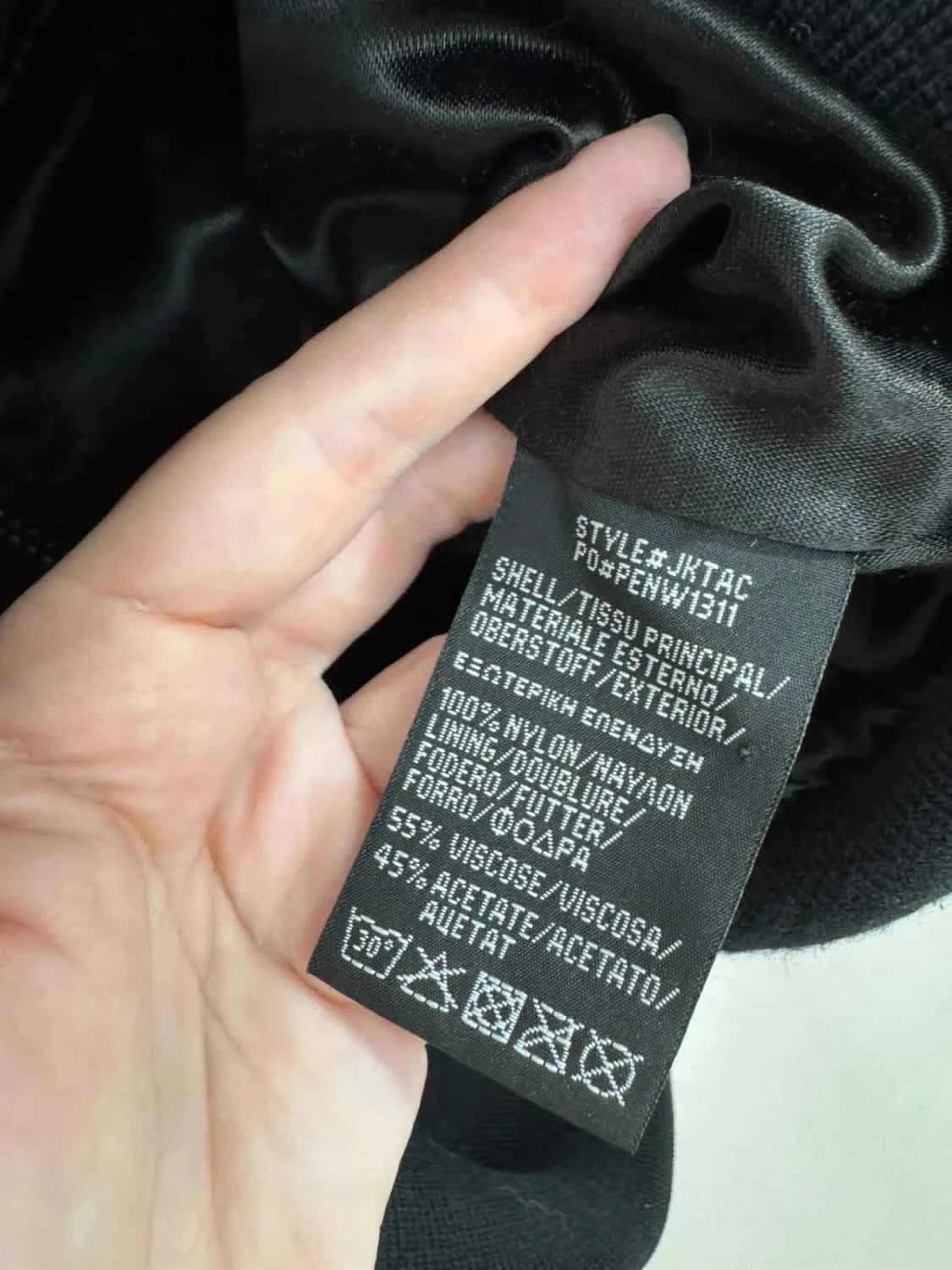 Veste Bomber noir Jacket American Schott logo brodé taille S - Photo 9/12